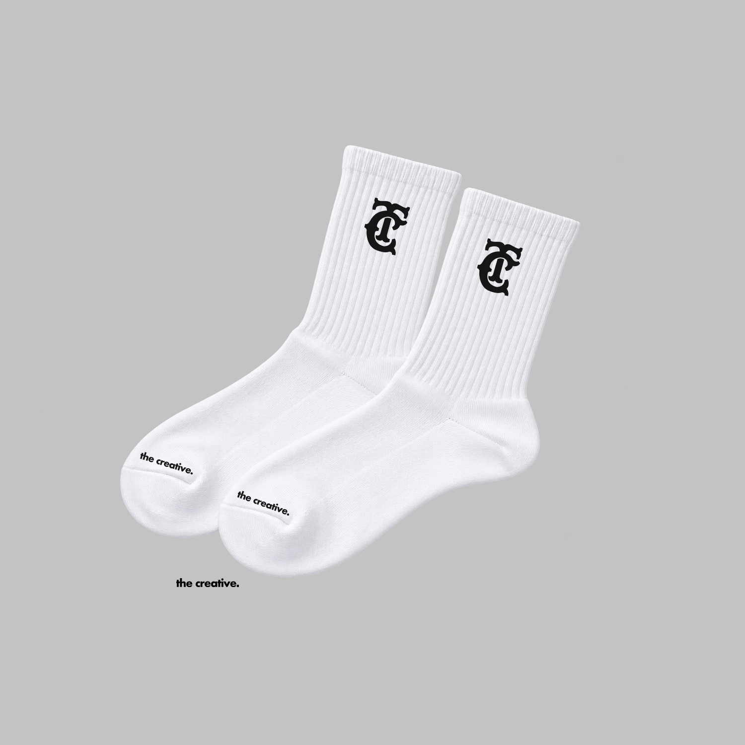 THE CREATIVE BASIC SOCK White.png