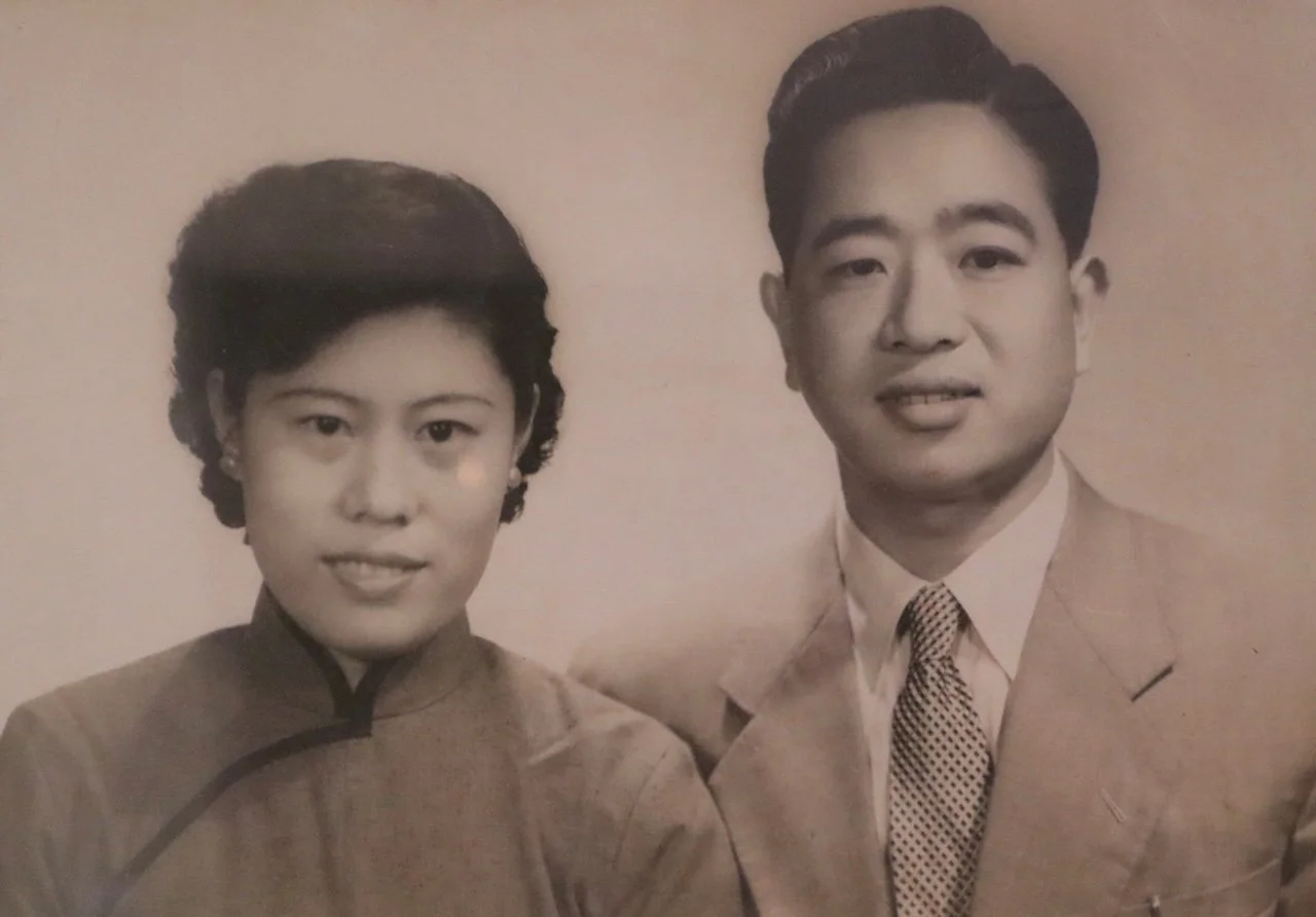 Popo and my grandfather as a young couple.