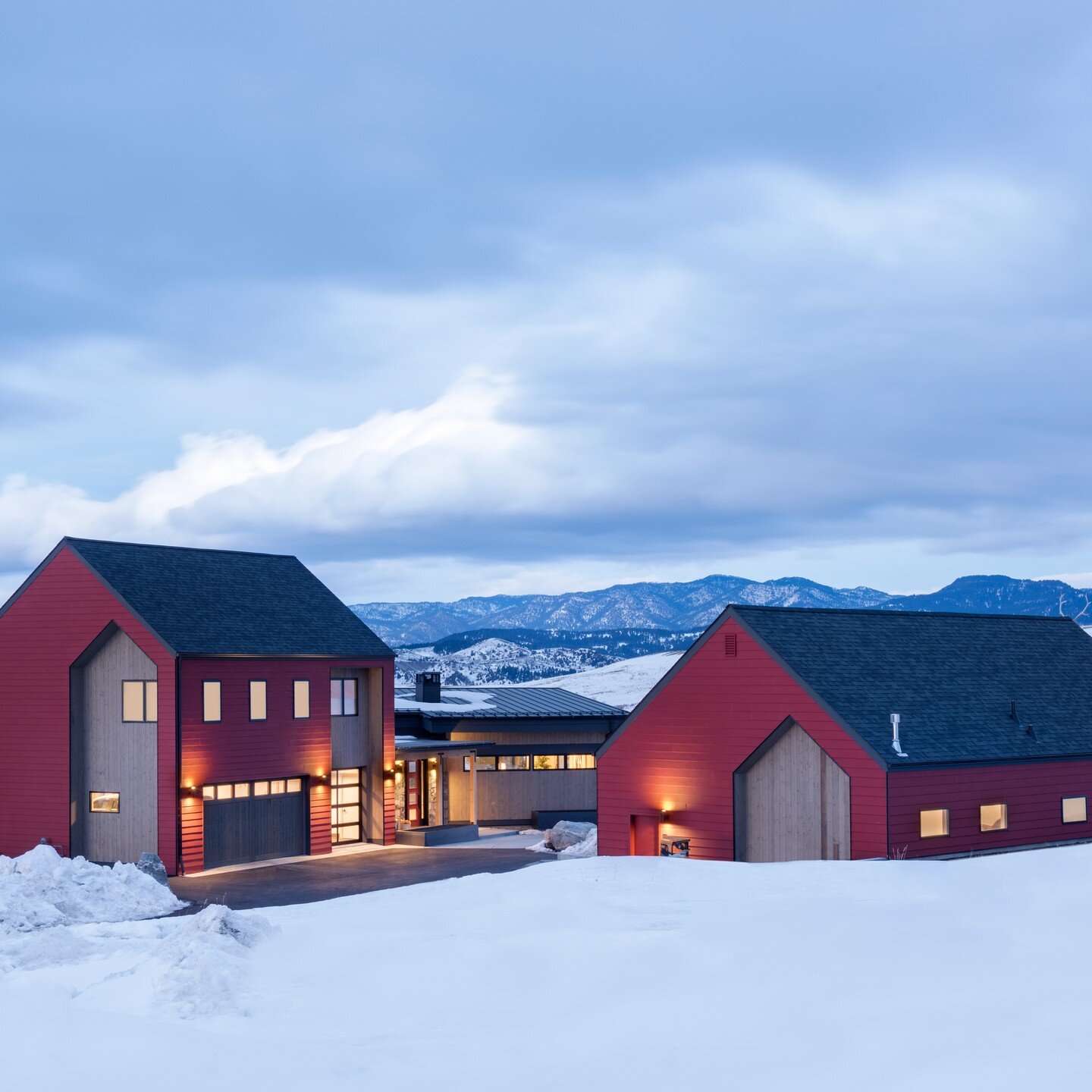 Warm shelter on the range in the foothills of Bozeman Montana. Completed 2021