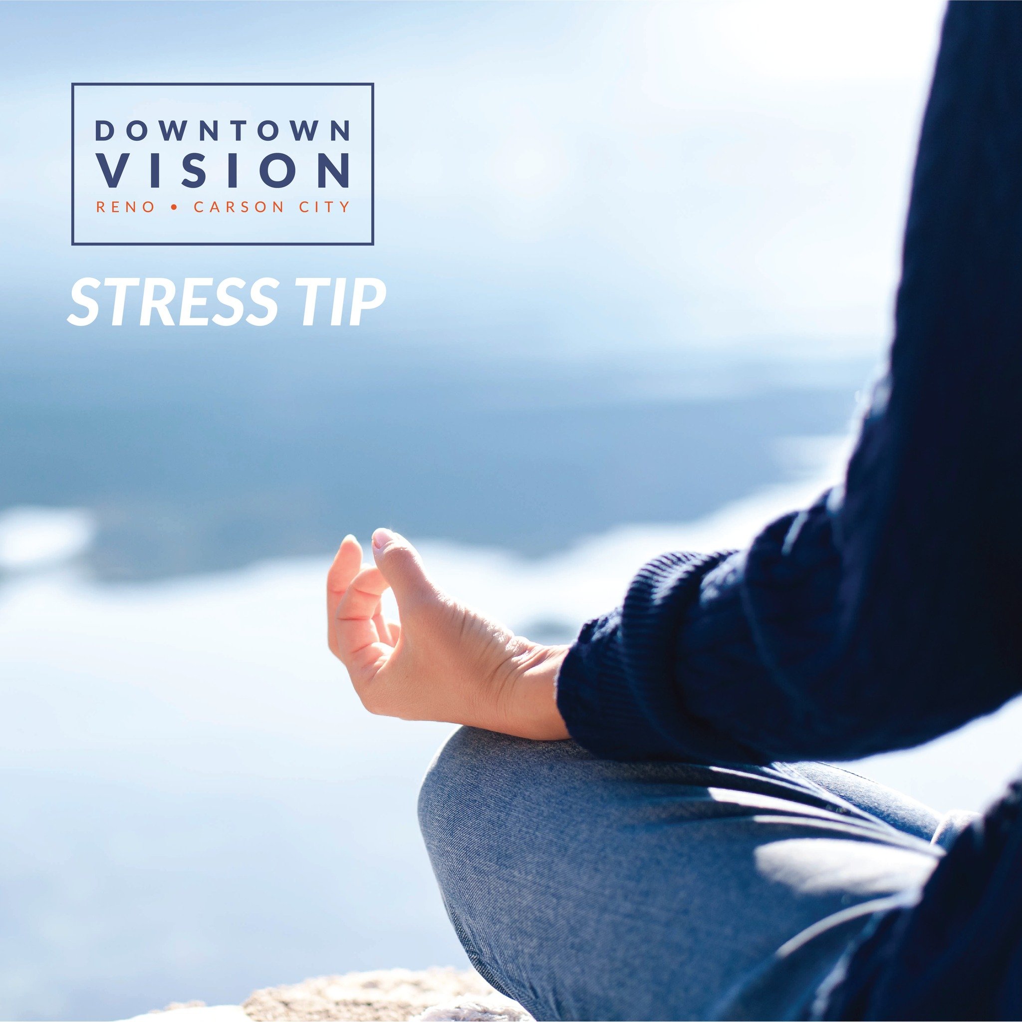 It's time for another stress tip in honor of Stress Awareness Month! When feeling stressed, take a moment to take deep breaths, stretch, or meditate. Even as little as 5 minutes of mindfulness has been shown to greatly reduce stress and anxiety.