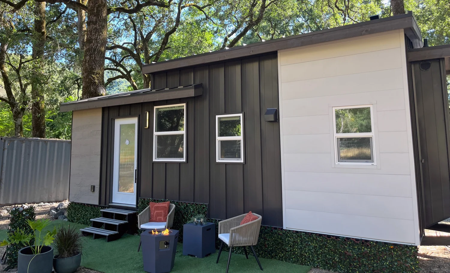 Tiny home with patio at Blue Lakes Village