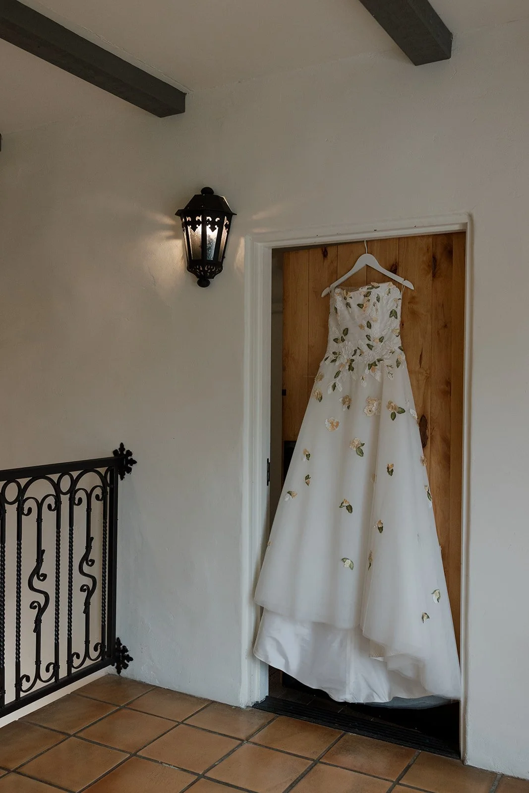 RMINE Custom Wedding Gown Hand Cut and Hand-sewn Flowers