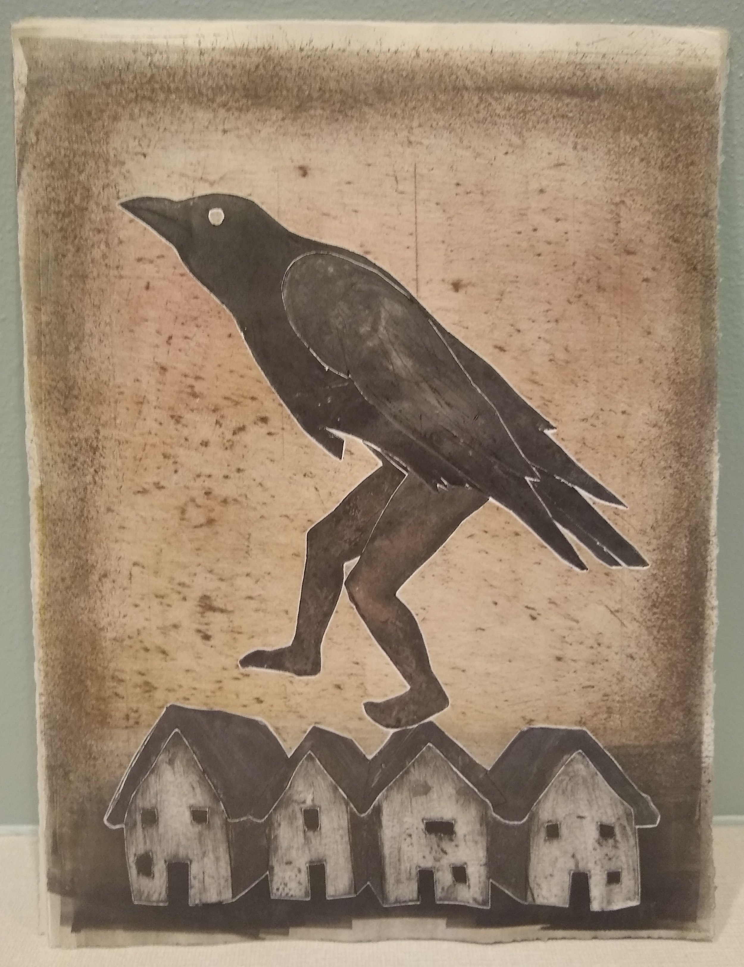 "I Walk Across the Roof Tops", 11"x15", 2021