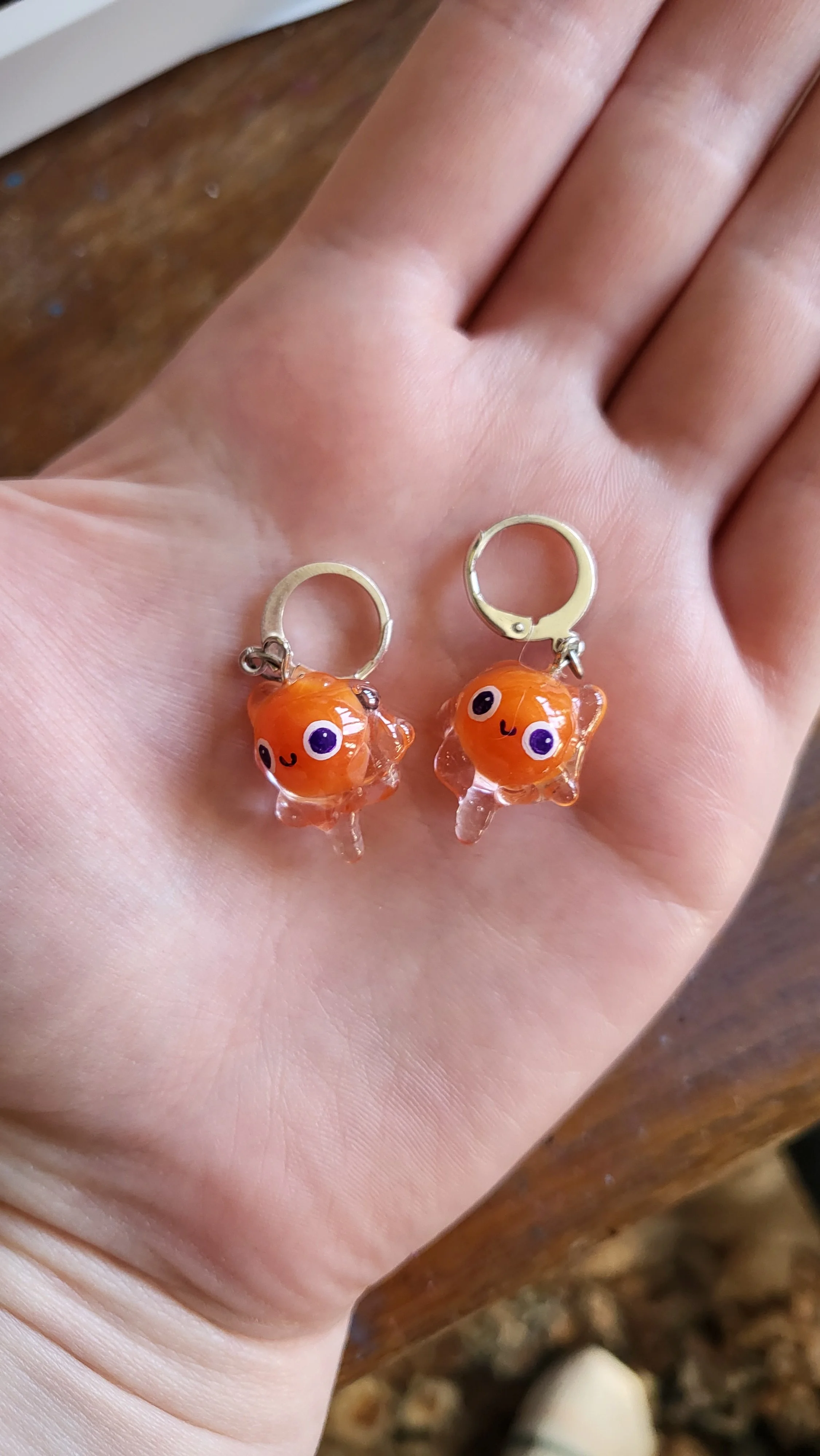 Handmade Amoeba Earrings