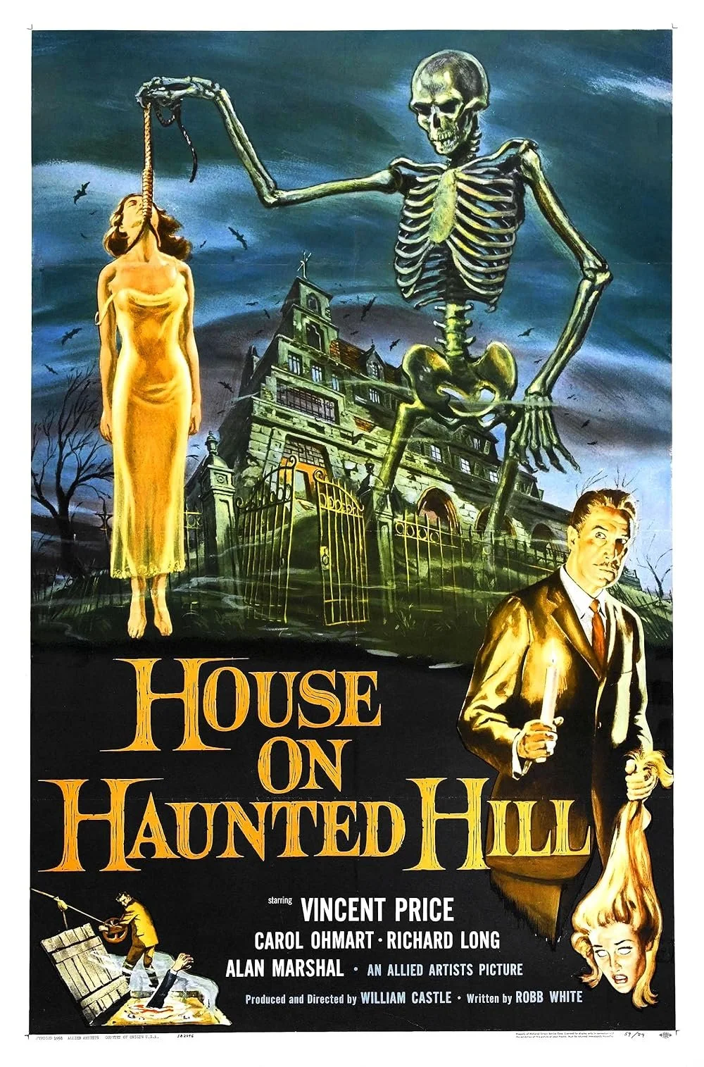 House on Haunted Hill ~ 7:30 PM (Presented on 16mm by Odyssey Film Institute)