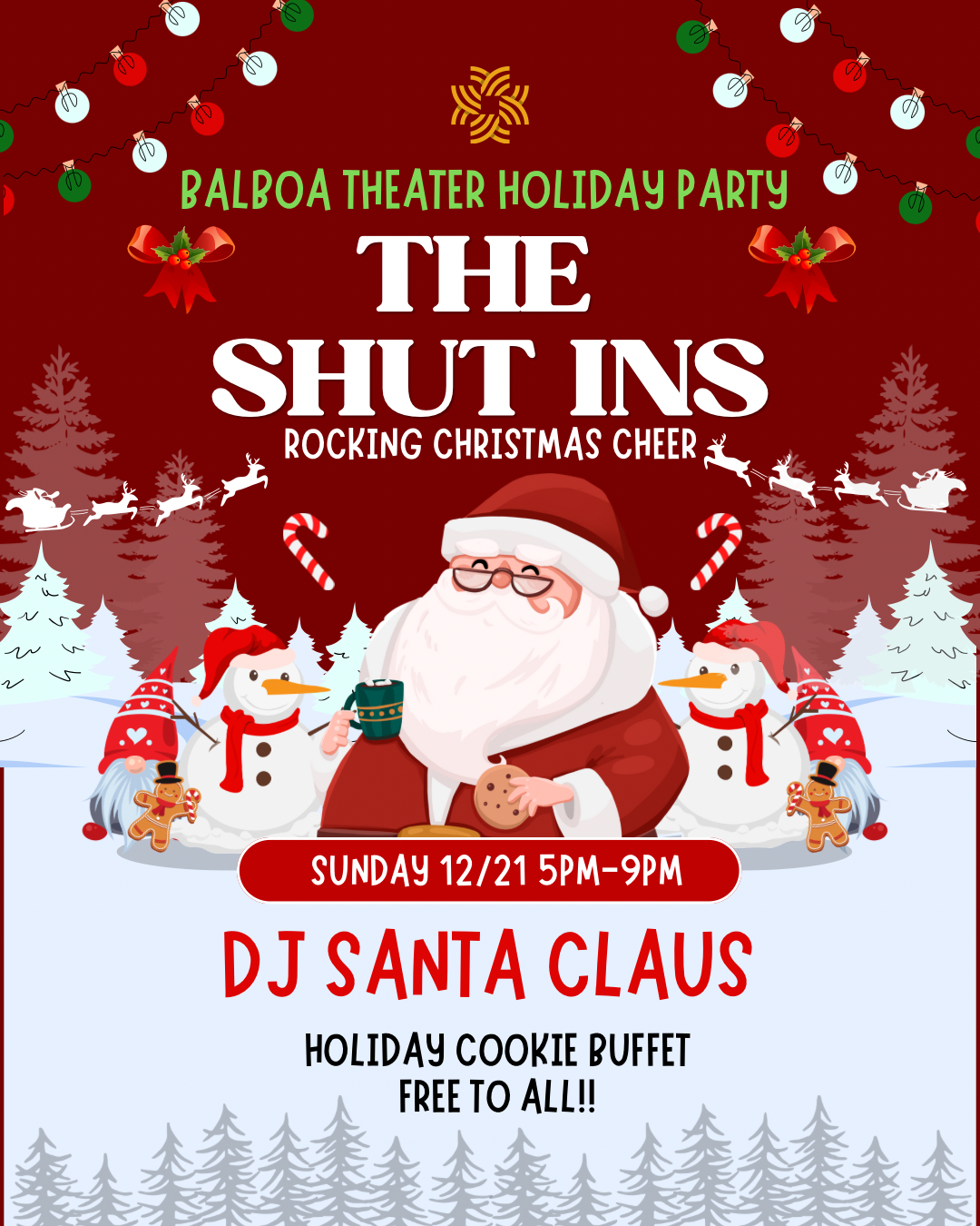 Balboa Christmas Party ~ 5 PM - 9 PM