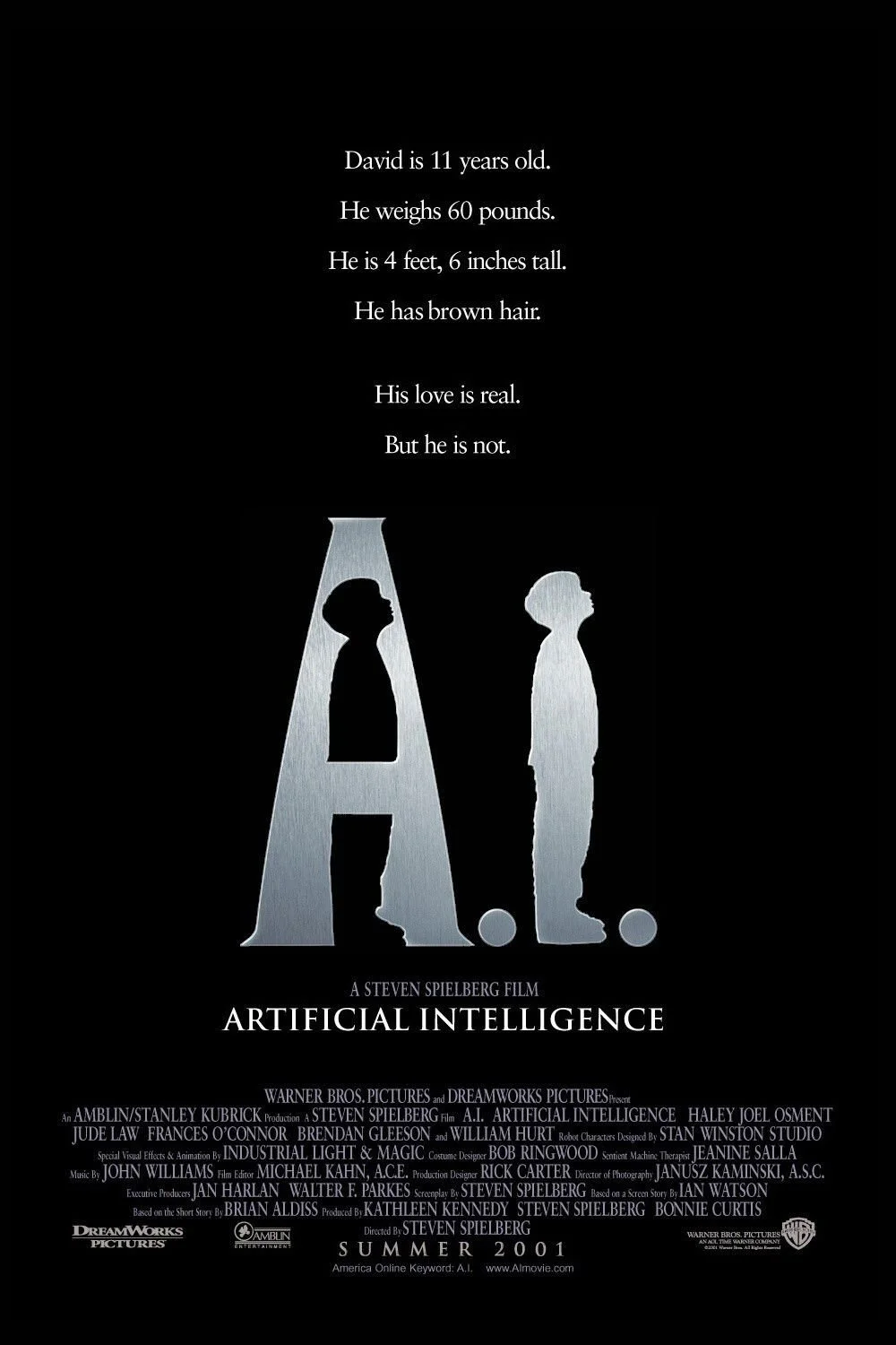 A.I. Artificial Intelligence ~ 7:30 PM (Presented on 35mm by Odyssey Film Institute)