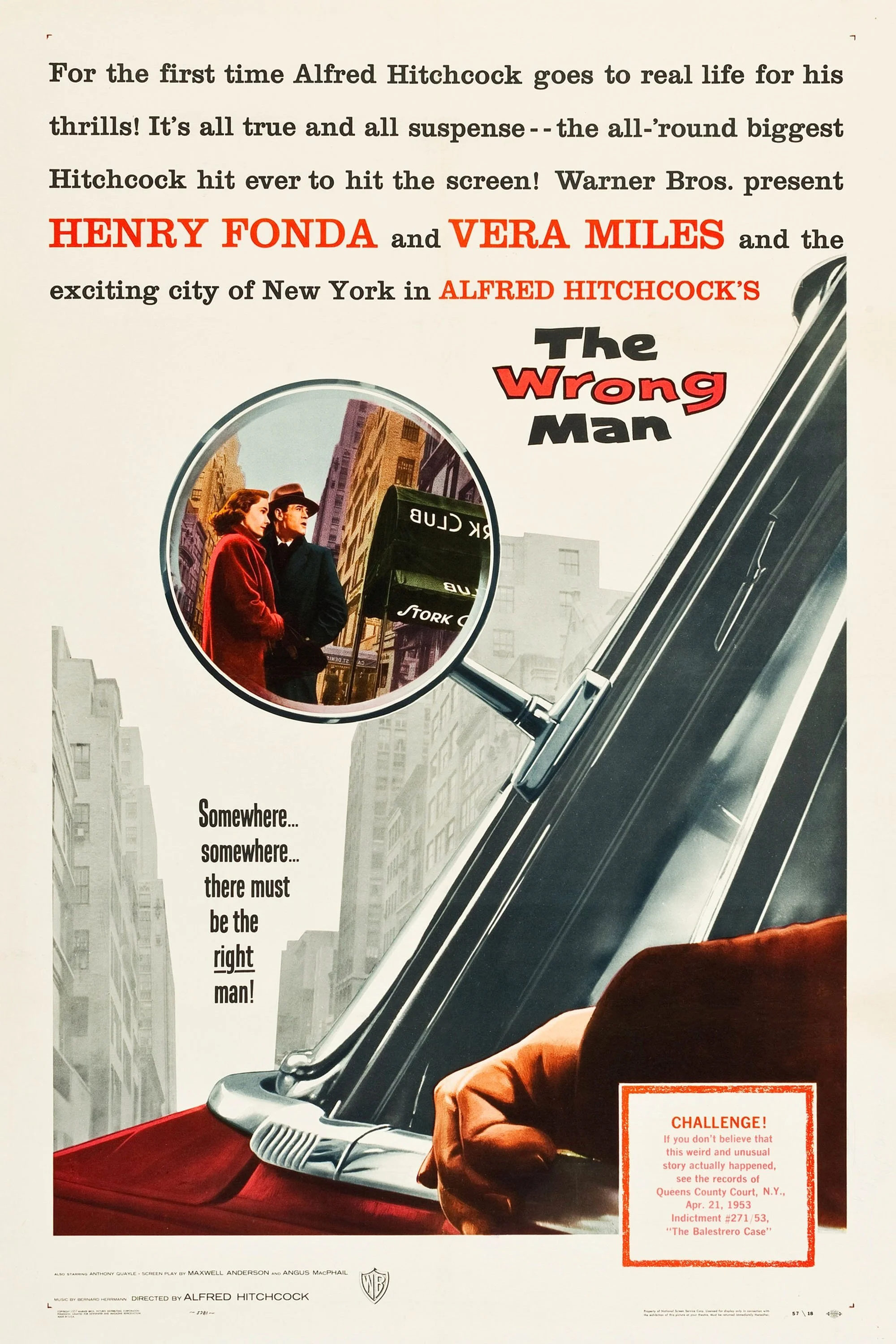 The Wrong Man ~ 12 PM (As Part of Hitchcock Fest 2026)