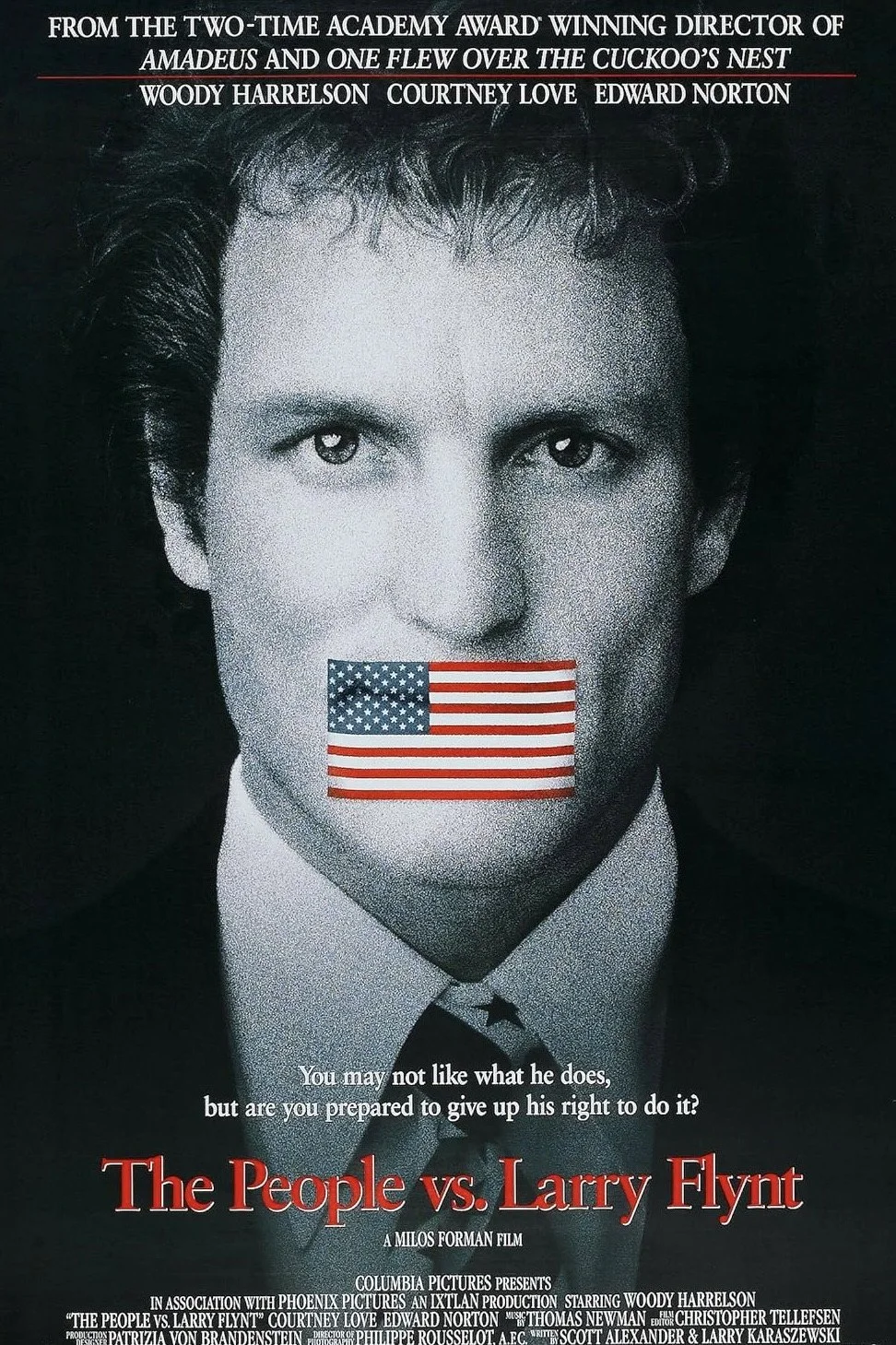 The People Vs. Larry Flynt ~ 7:30 PM (Presented on 35mm by Odyssey Film Institute) 