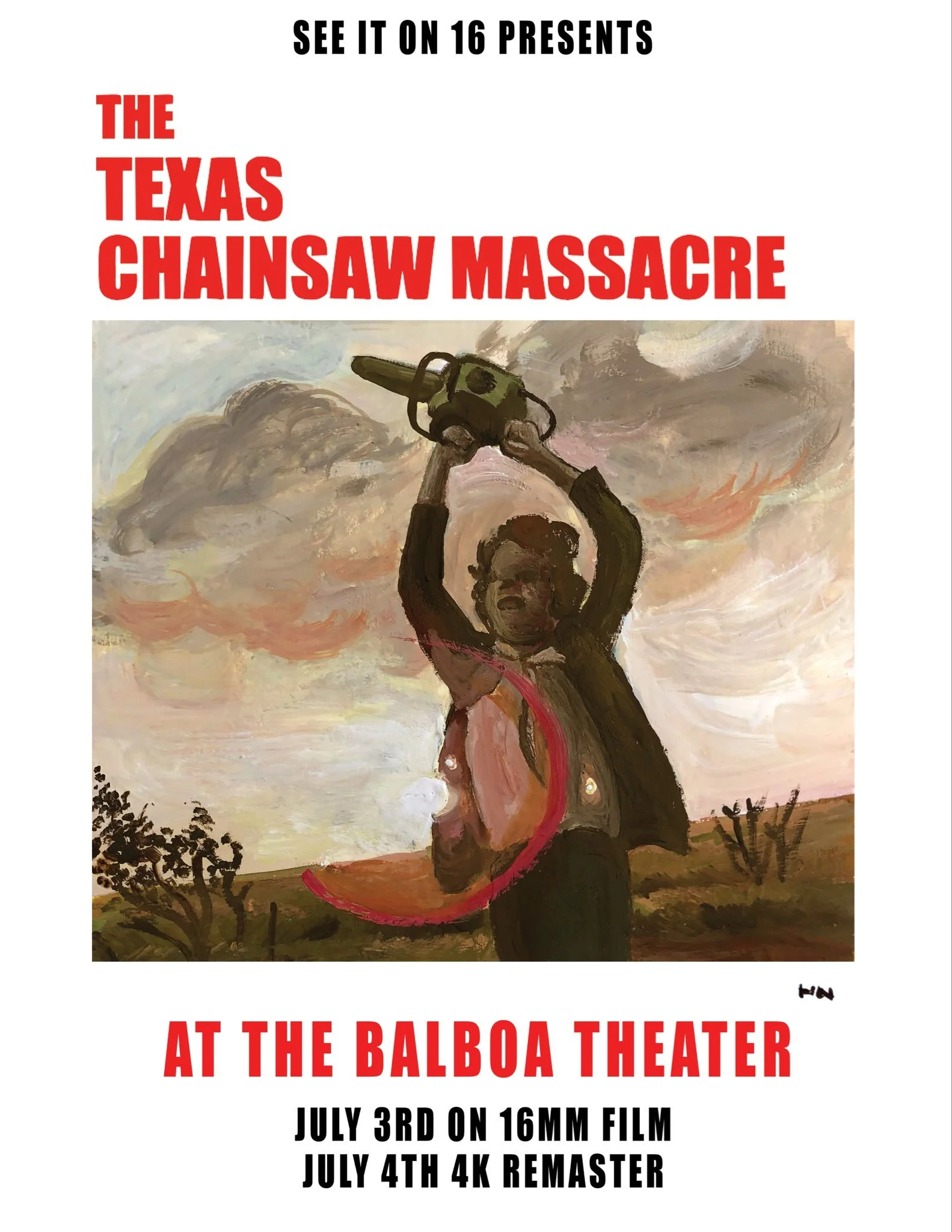 The Texas Chainsaw Massacre ~ 4:30 PM &amp; 7 PM (Presented on 16mm by See It on 16mm)