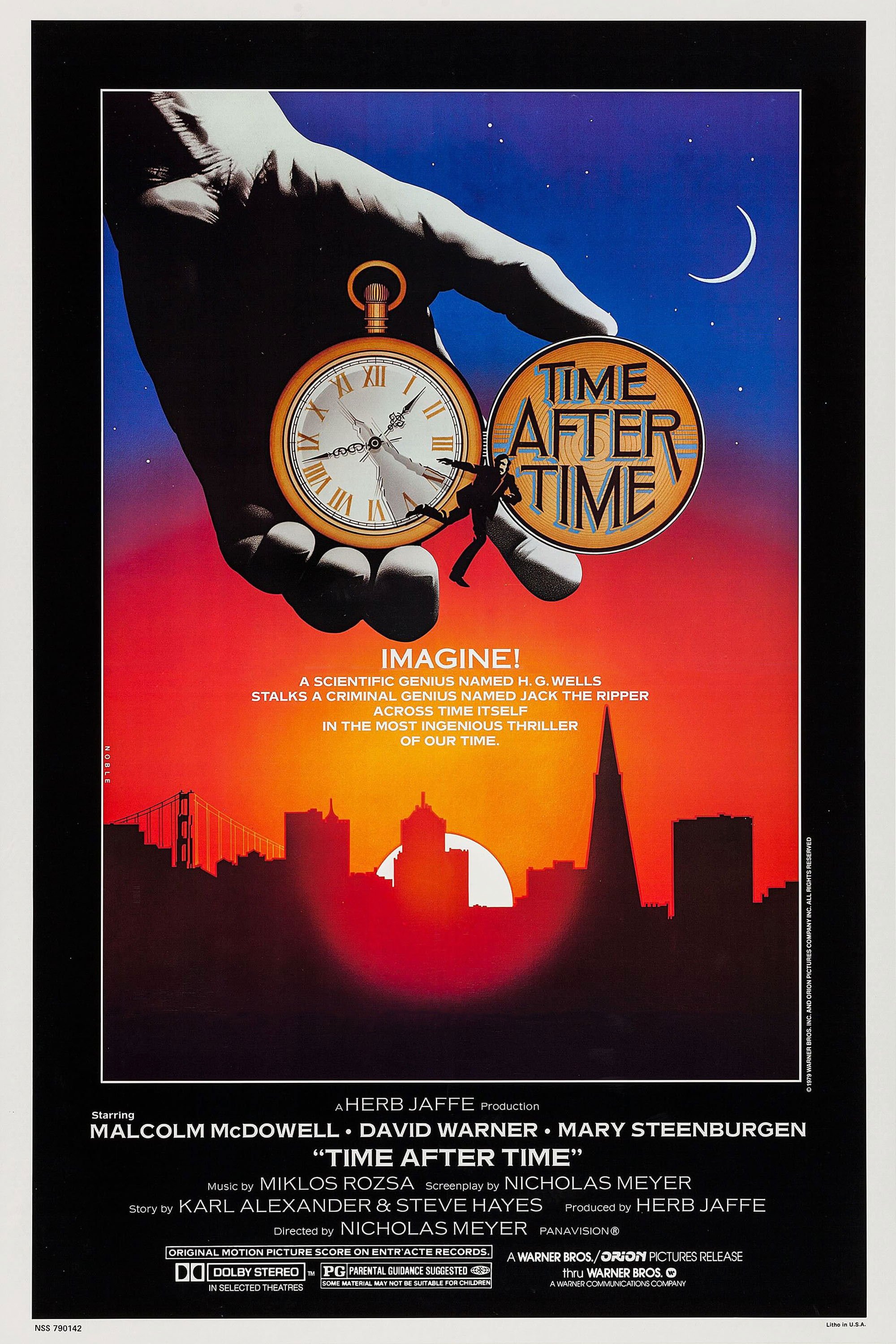 Time After Time ~ 2:30 PM (Q&amp;A w/ Writer-Director Nicholas Meyer, Moderated by Western Neighborhoods Project and Bay Area Movies)