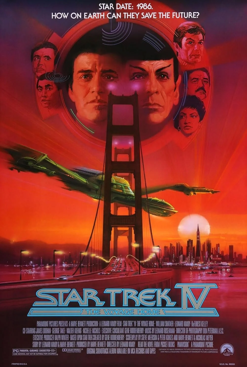 Star Trek IV: The Voyage Home ~ 6:30 PM (Q&amp;A w/ Co-Writer Nicholas Meyer, Moderated by Peter Hartlaub of SF Chronicle) 