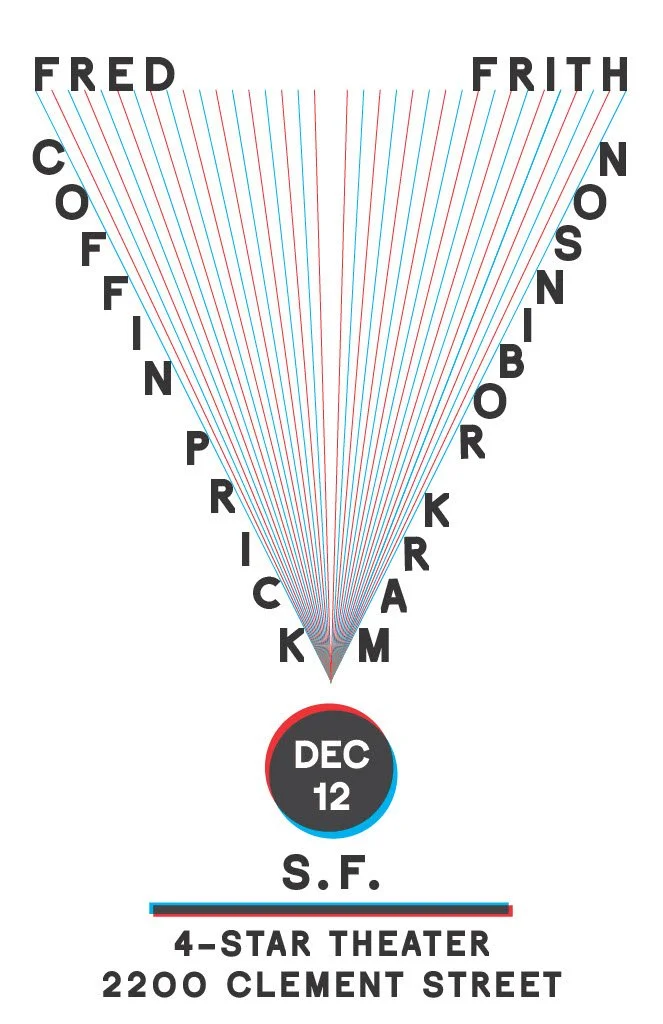 LIVE MUSIC: Fred Frith, Coffin Prick, Mark Robinson ~ Doors at 7:00 PM &amp; Music at 8:00 PM