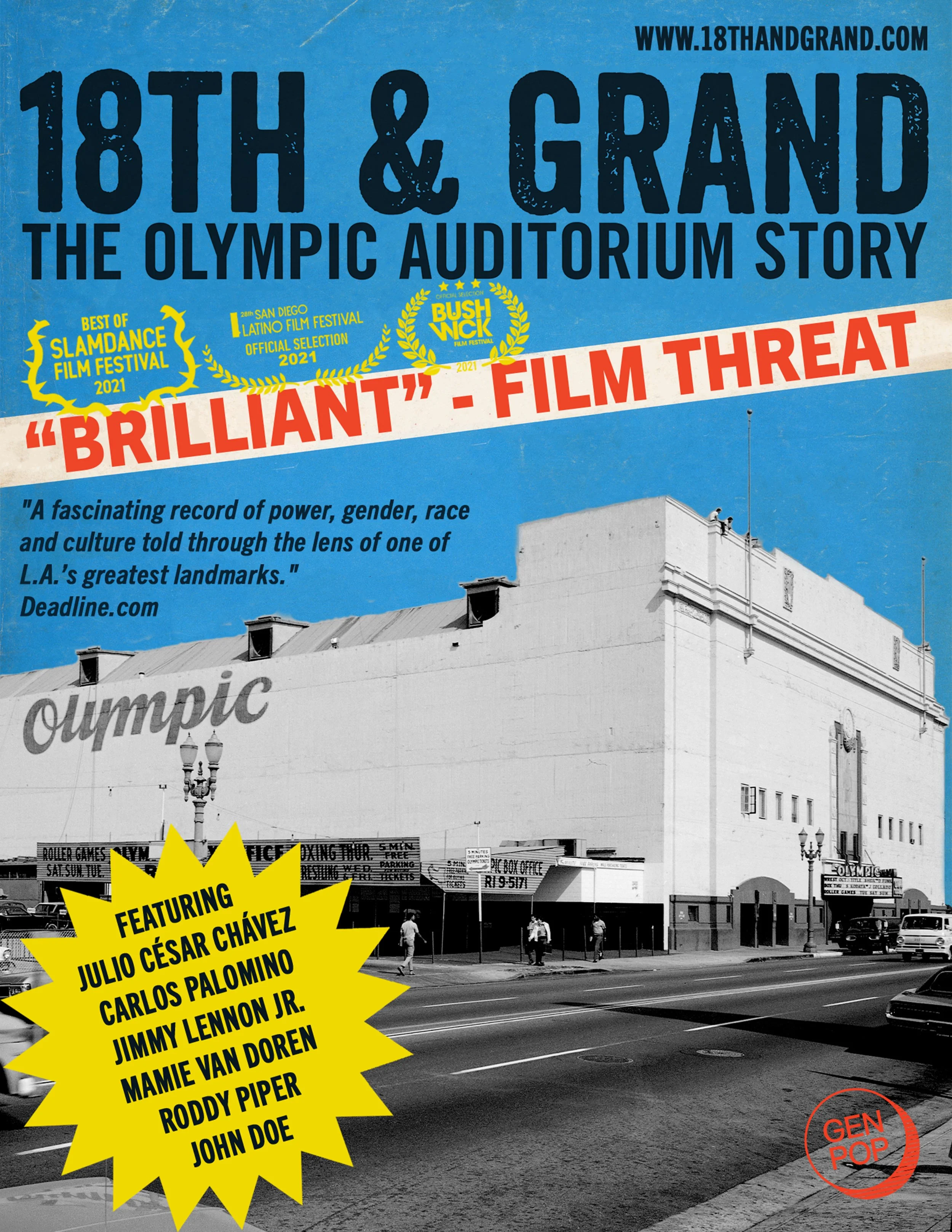 18th &amp; Grand: The Olympic Auditorium Story (SF Premiere plus Q&amp;A with East Bay Ray) ~ 7:30 PM