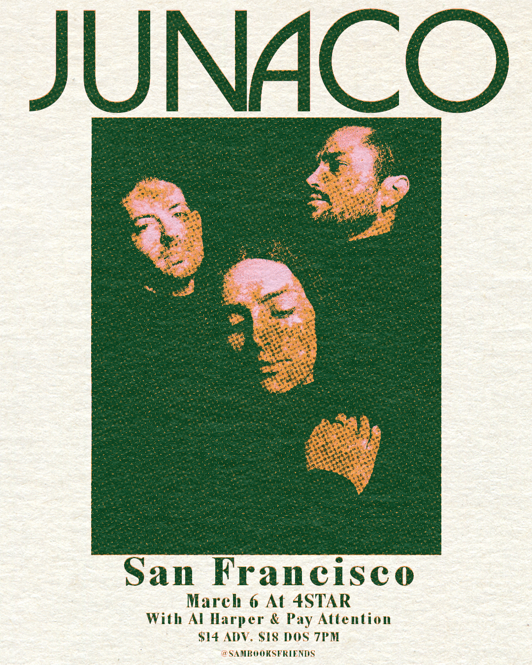 LIVE MUSIC: Junaco, Al Harper, Pay Attention ~ Doors at 7:00 PM &amp; Music at 8:00 PM