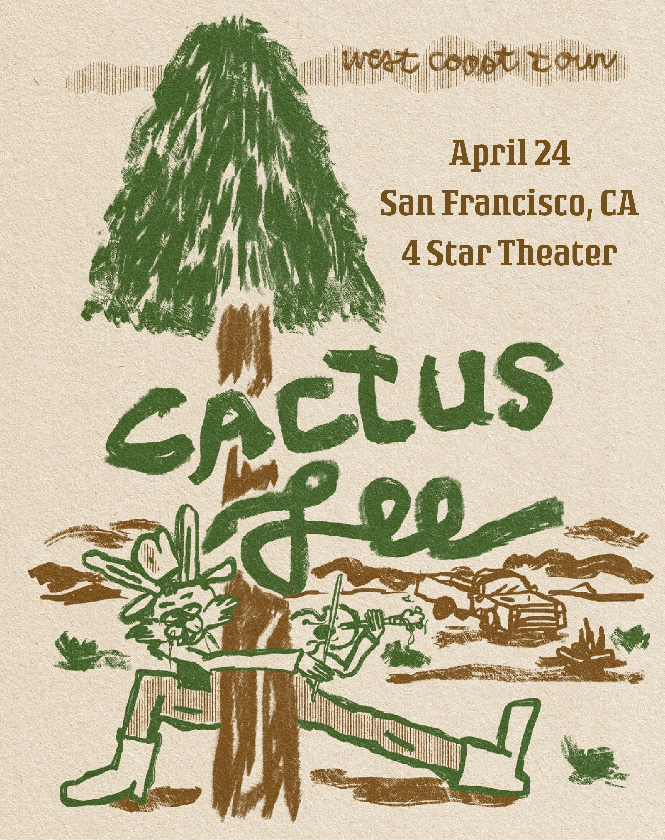 LIVE MUSIC: Cactus Lee (Presented by THROWIN' BO'S) ~ Doors at 7:00 PM &amp; Music at 8:00 PM