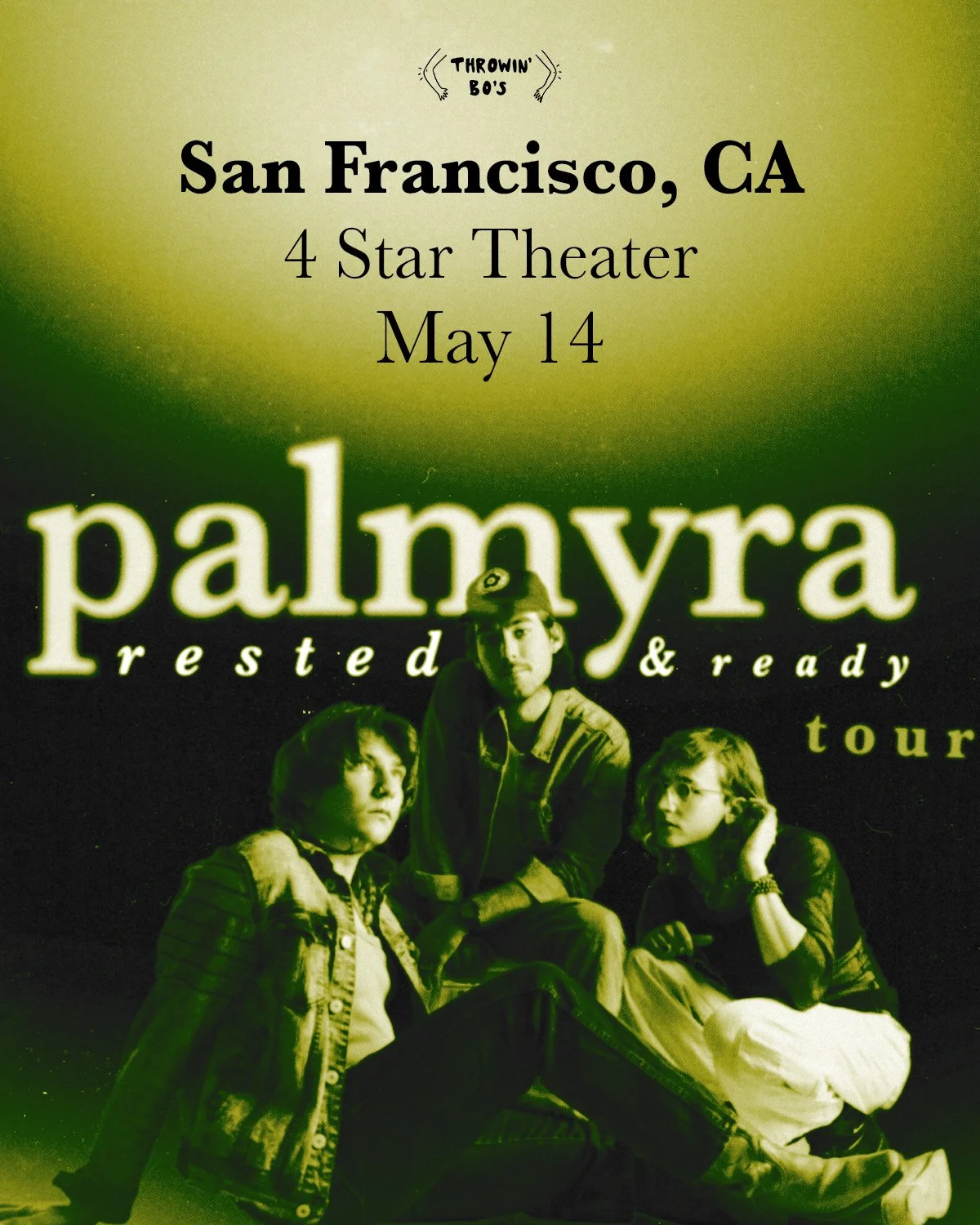 LIVE MUSIC: Palmyra (Presented by THROWIN' BO'S) ~ Doors at 7:00 PM &amp; Music at 8:00 PM