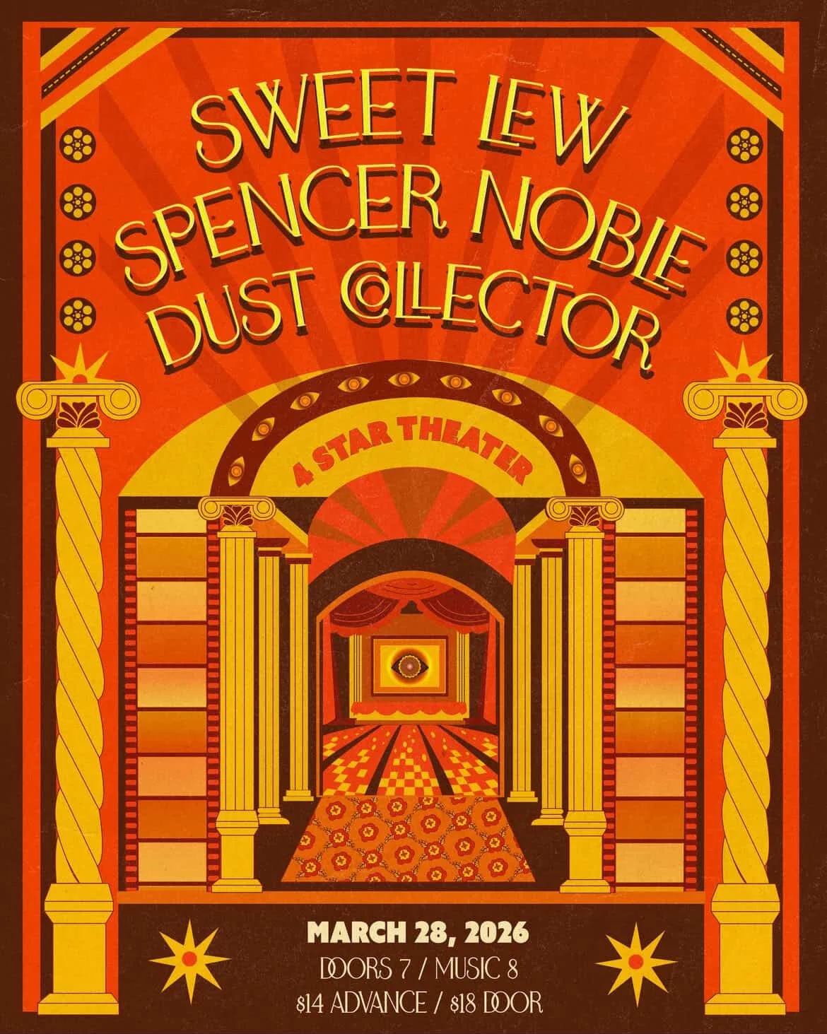 LIVE MUSIC: Sweet Lew, Spencer Noble, Dust Collector ~ Doors at 7:00 PM &amp; Music at 8:00 PM