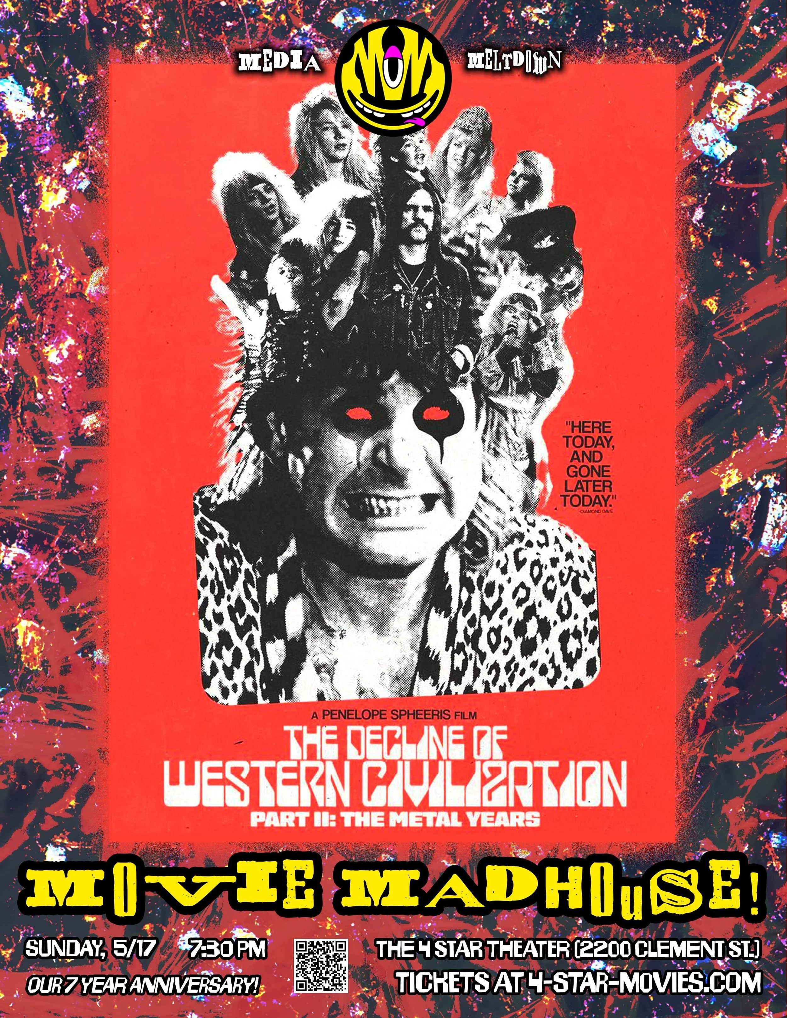 The Decline of Western Civilization Part II: The Metal Years (Presented by MEDIA MELTDOWN MOVIE MADHOUSE) ~ 7:30 PM