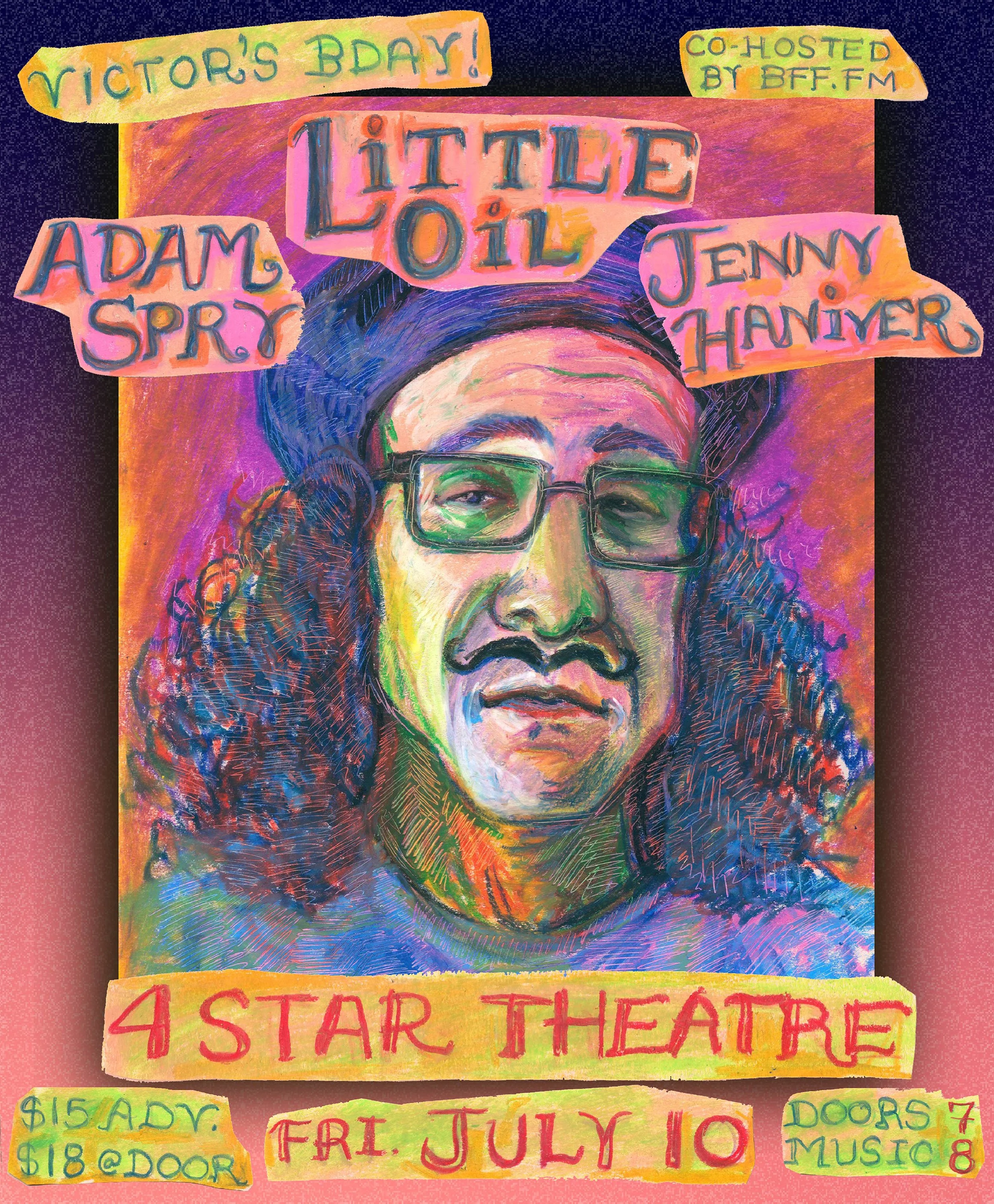 LIVE MUSIC: Little Oil, Adam Spry, Jenny Haniver (Presented by BFF.FM) ~ Doors at 7:00 PM &amp; Music at 8:00 PM