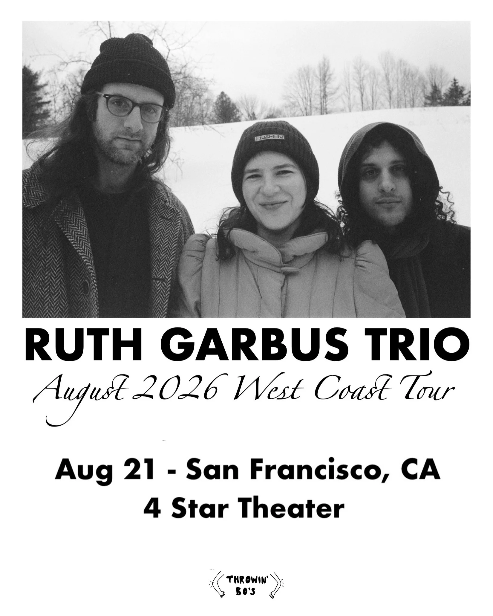 LIVE MUSIC: Ruth Garbus Trio (Presented by THROWIN' BO'S) ~ Doors at 7:00 PM &amp; Music at 8:00 PM