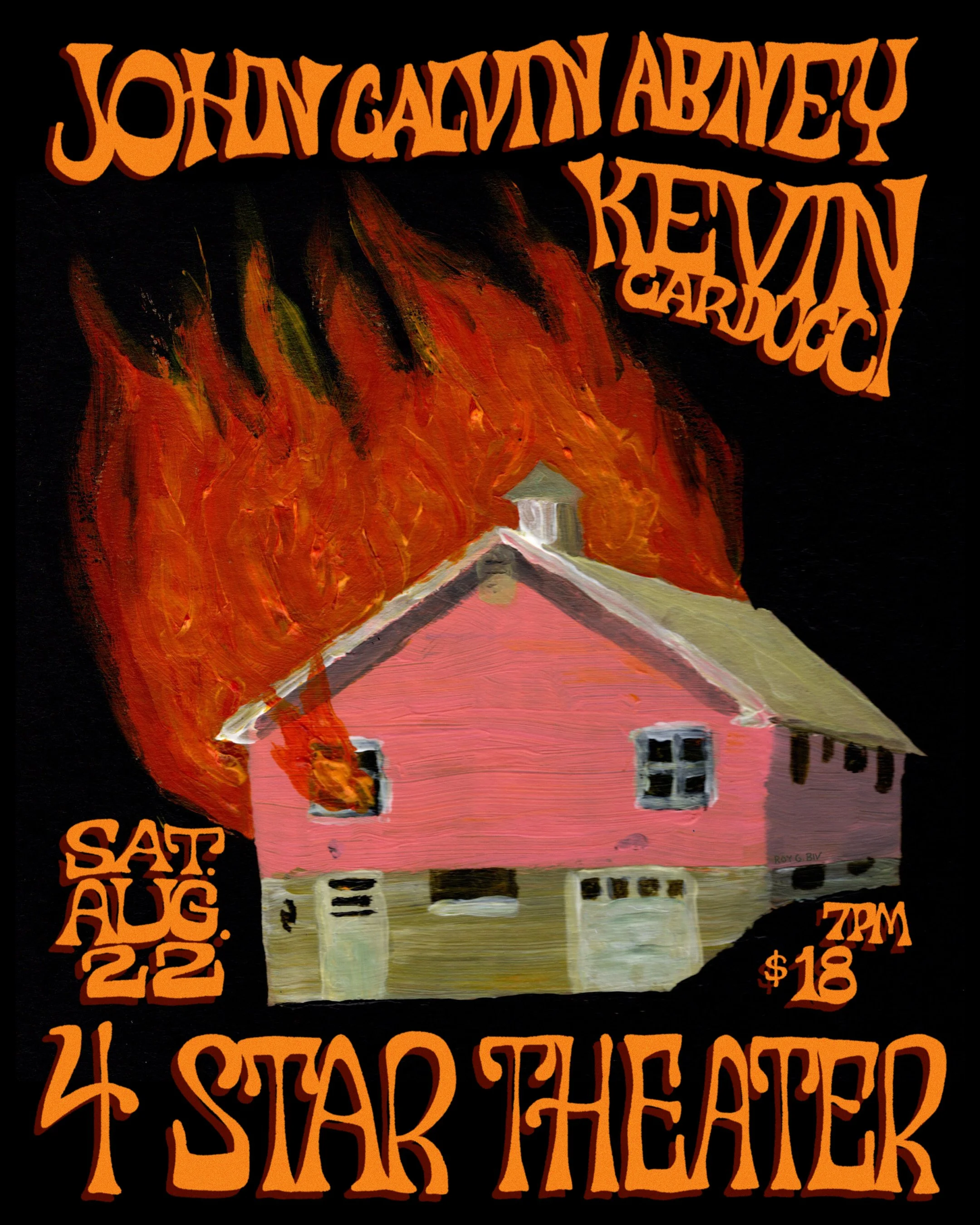 LIVE MUSIC: John Calvin Abney, Kevin Carducci ~ Doors at 7:00 PM &amp; Music at 8:00 PM