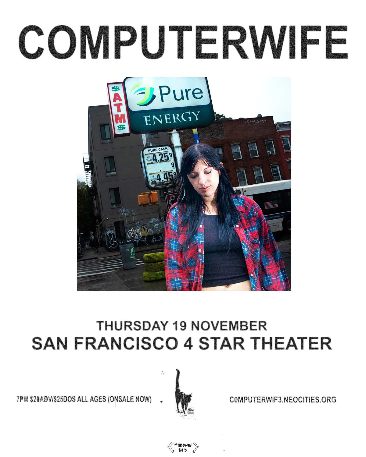 LIVE MUSIC: Computerwife, Double Helix Peace Treaty (Presented by THROWIN' BO'S) ~ Doors at 7:00 PM &amp; Music at 8:00 PM