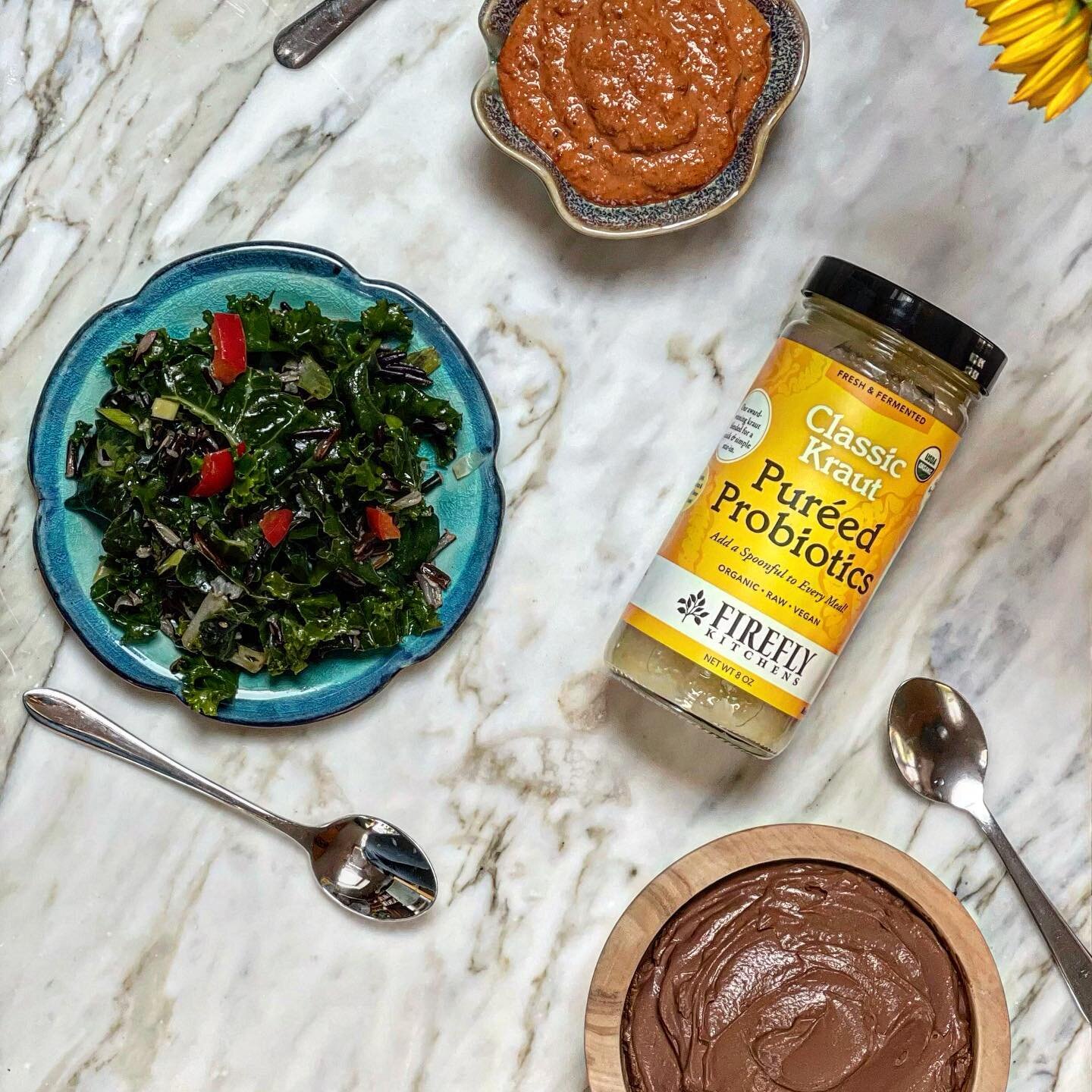 Probiotic up your meals with a tangy dollop of good bacteria. Our product of the month, pur&eacute;ed probiotics, is incredible in dips, veggies, and even chocolate pudding. Check out the recipes on our website for gut-licious ways to boost your tumm