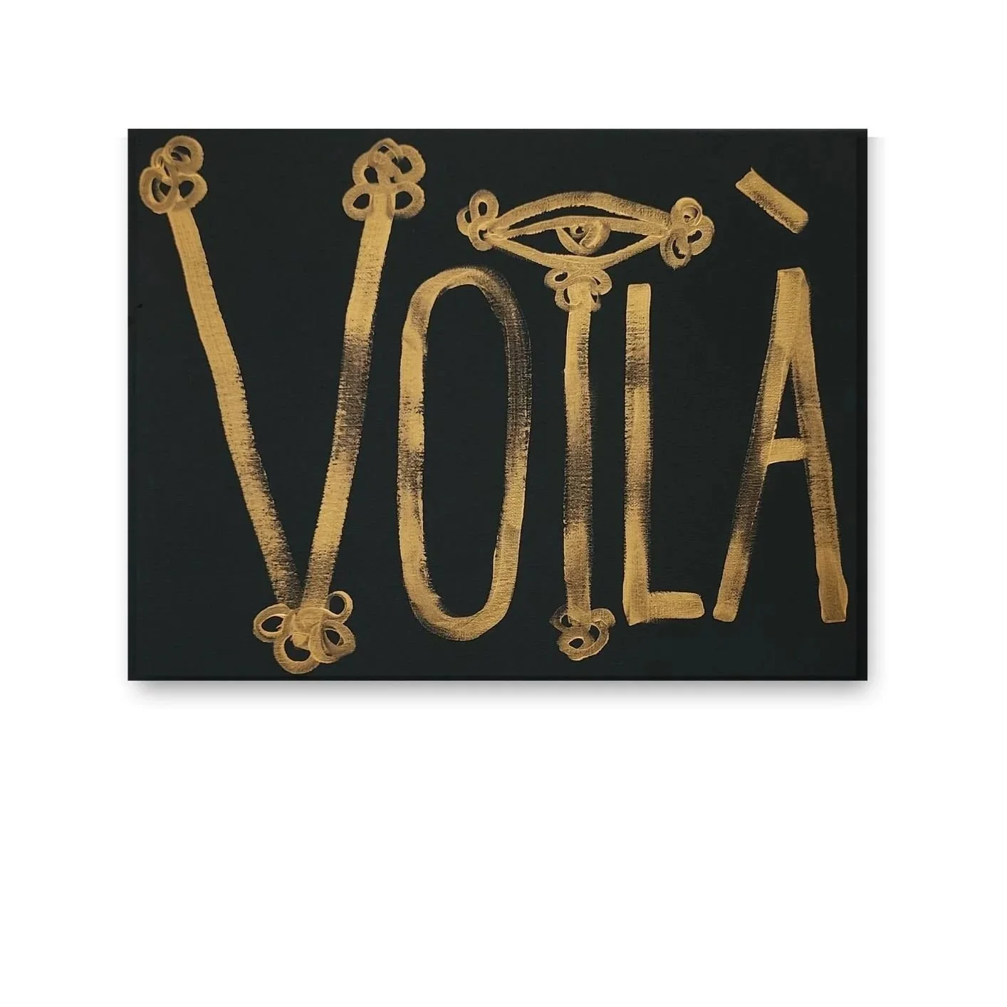 Voilà, 2026. Acrylic on canvas, 16 x 12 in.