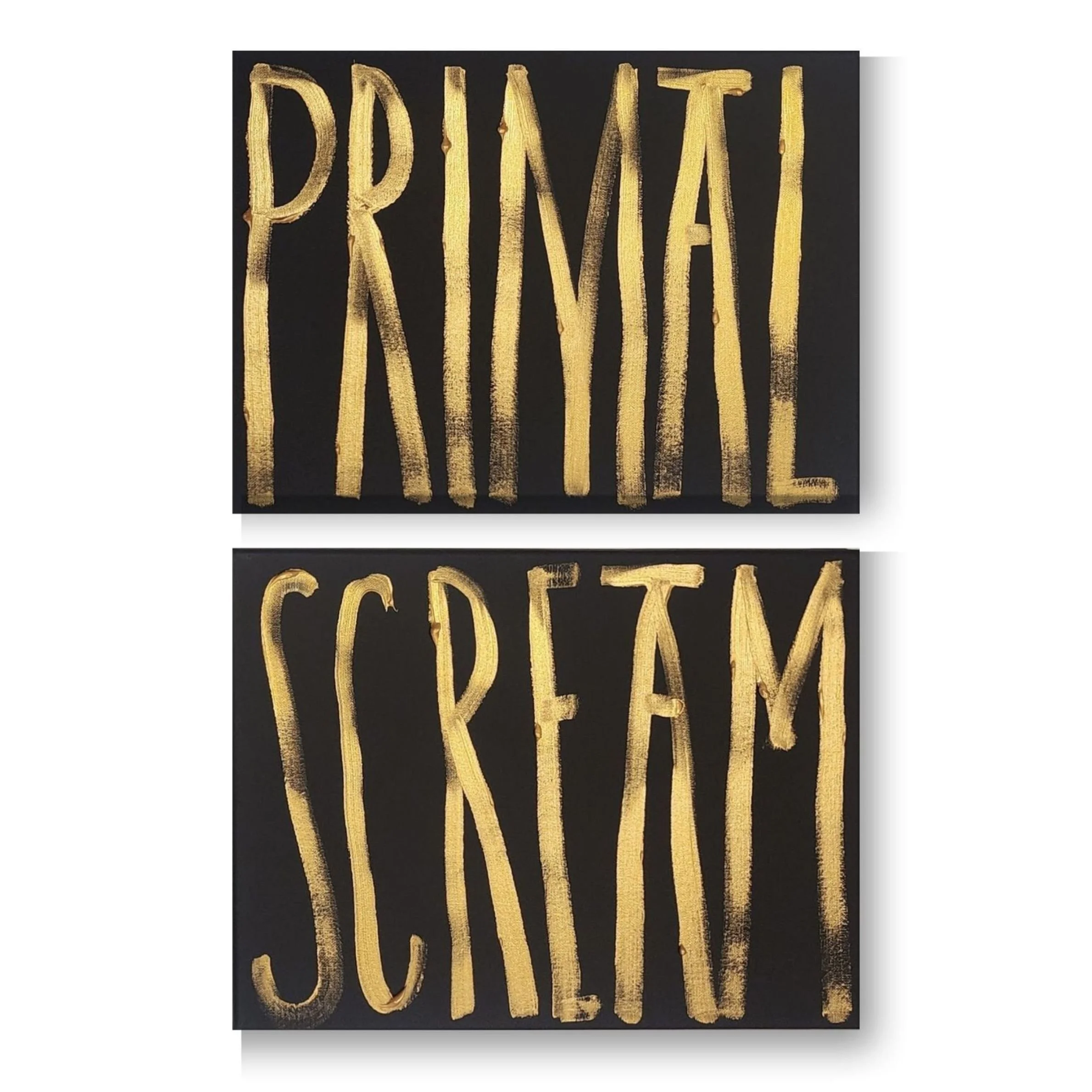 Primal Scream, 2026. Acrylic on canvas, two 12 x 16 in.