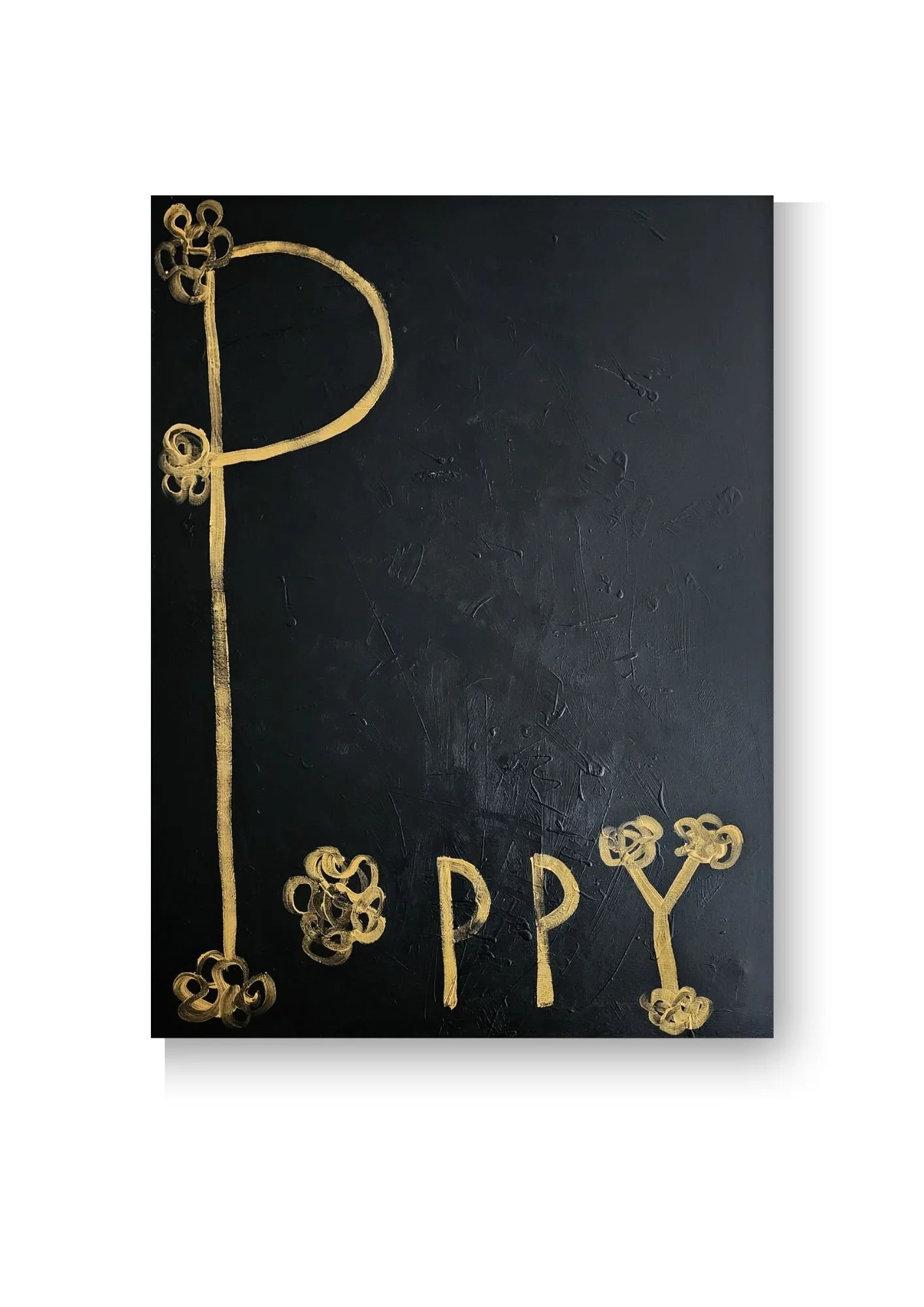 Tall Poppy, 2026. Acrylic on canvas, 394 x 300 in.
