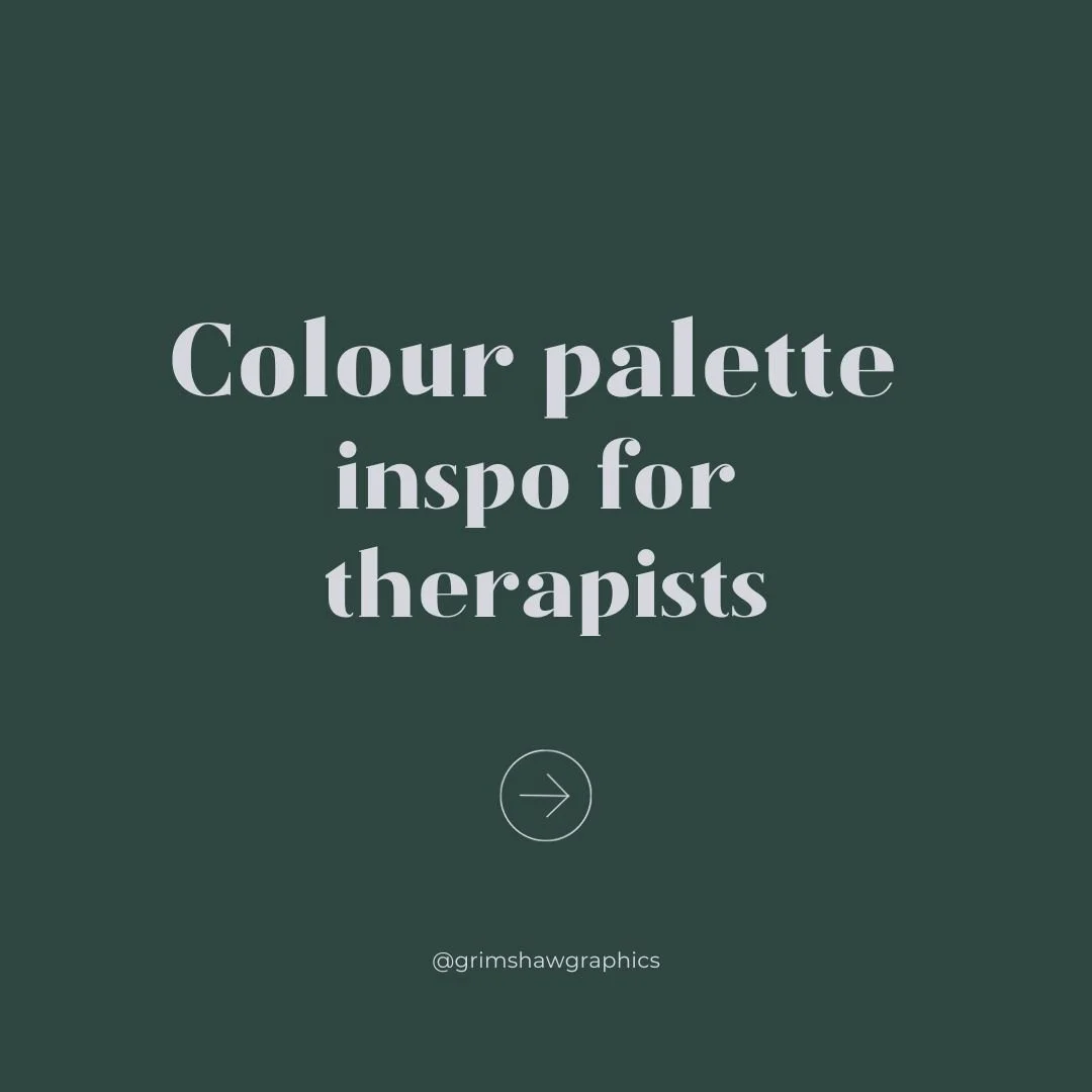 This week is for our lovely therapists. Just dropped a fresh batch of weekly colour inspo for you. Check out these six palettes, they're a bit of a detour from the usual calming blues. We've got mostly gender-neutral vibes, perfect for all kinds of p