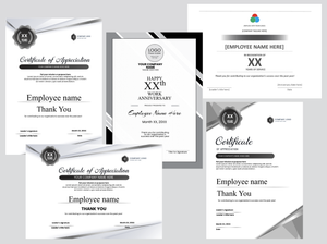 Printable work anniversary certificate templates — workiversary.com