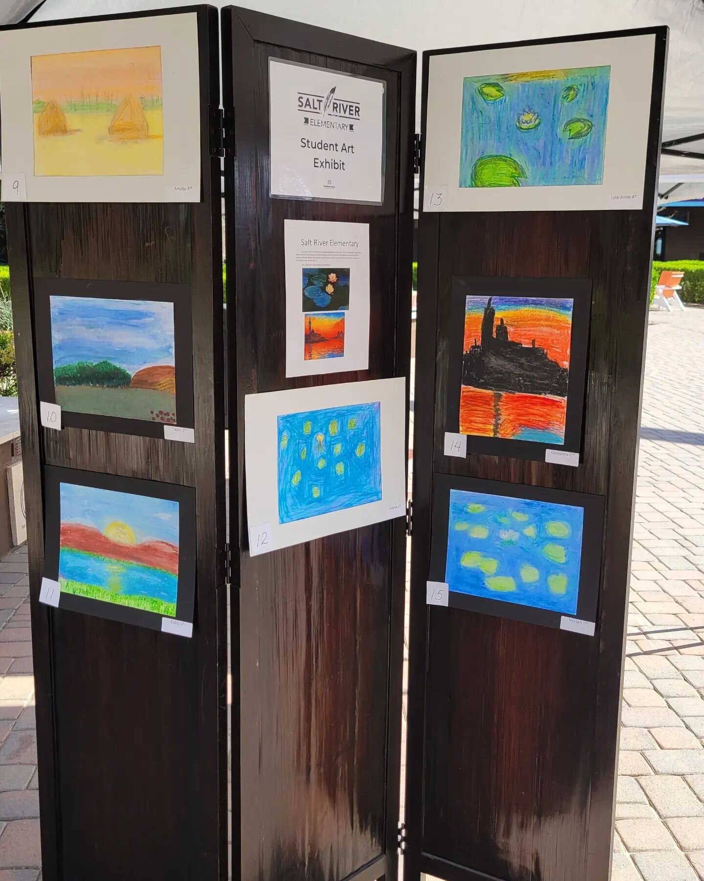 Come vote for your favorite student artist. 
The students at @saltriverschools studied the works of Claude Monet and created their own interpretations.

Spring Art on the Boardwalk .
10am-5pm 
9500 E. Via de Ventura, Scottsdale 

More info: sundancec