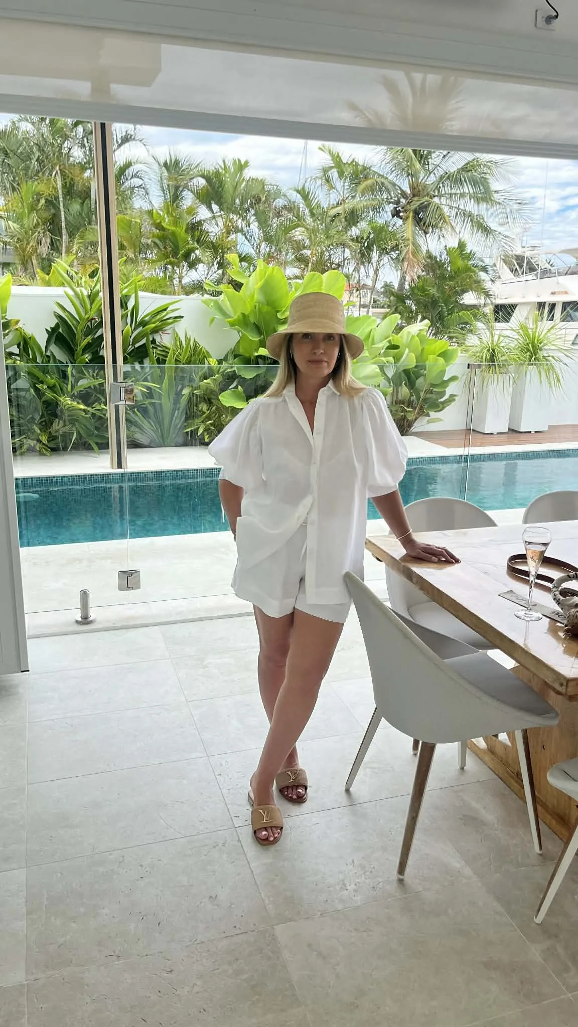 Lilly Lux Linen Blouse White