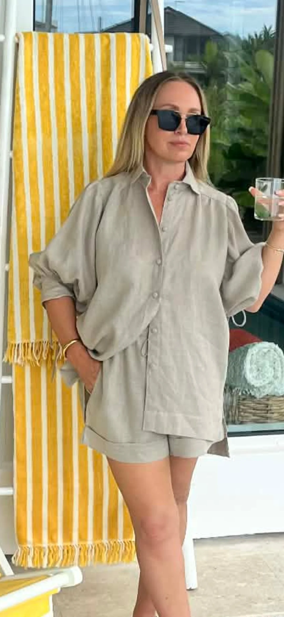 Natural Lilly Top  -  Pure Linen