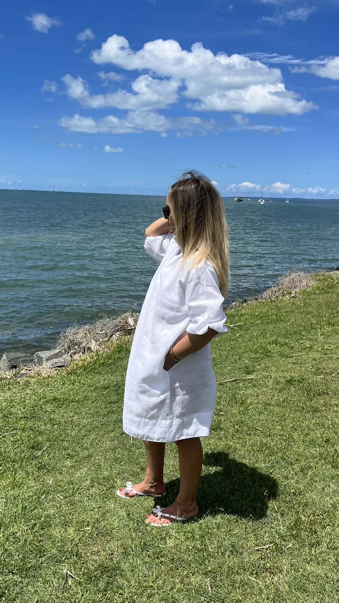 Issy Linen Shift Dress