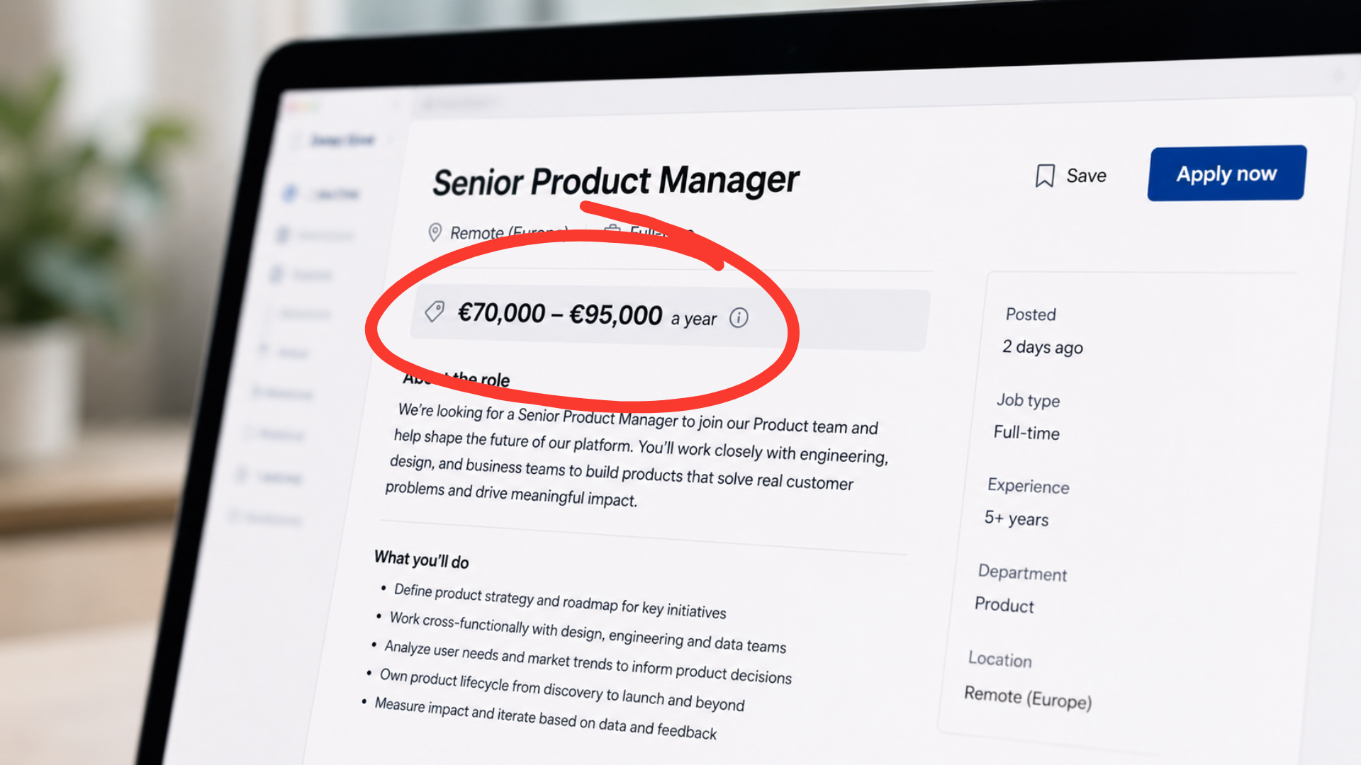 New Salary Transparency on Job Ads