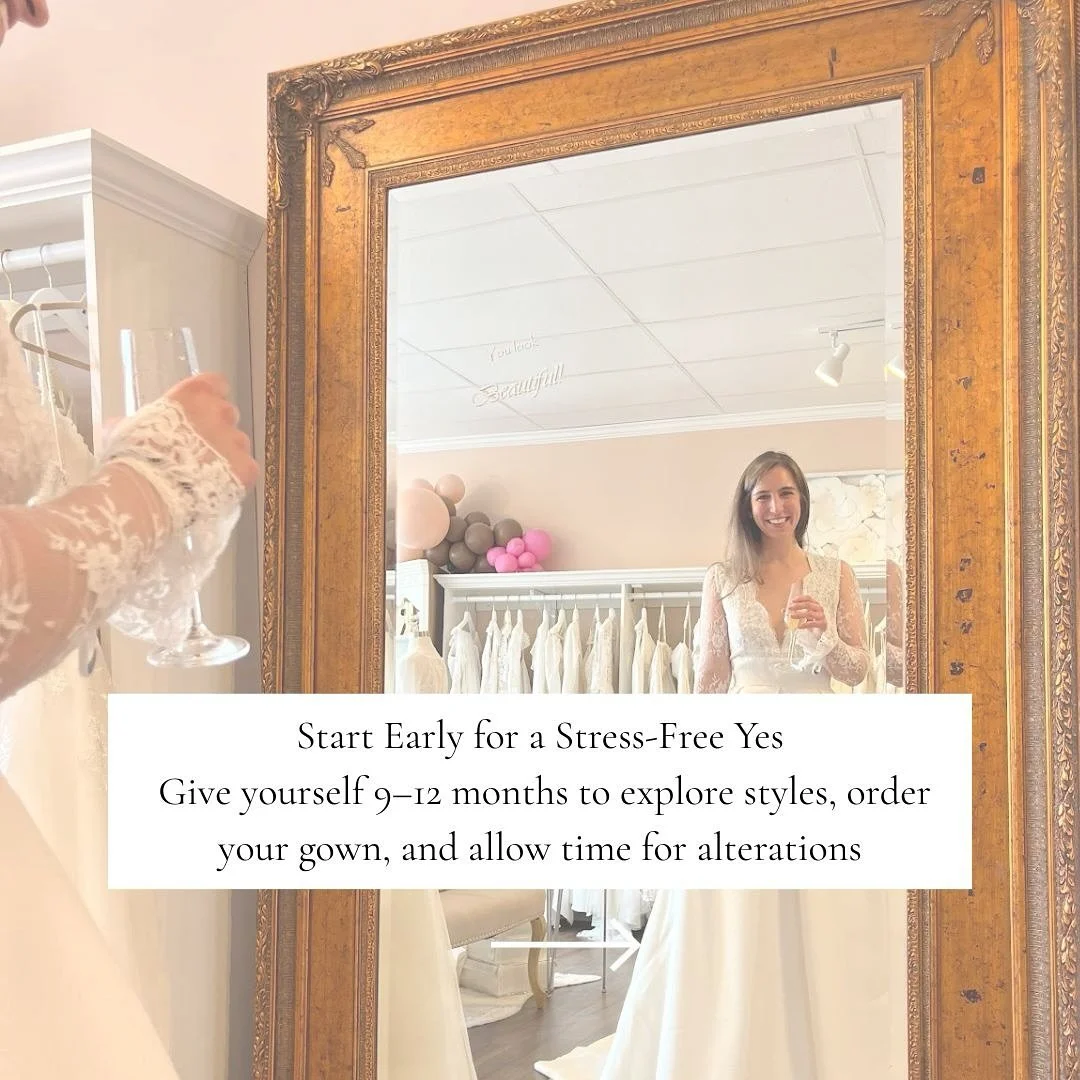 Shopping for your wedding dress should feel joyful, not stressful.  That&rsquo;s why we&rsquo;re sharing our top 5 bridal shopping tips to help you say &ldquo;yes&rdquo; with confidence!

💍 Start early to keep the process stress-free
💍 Set a budget