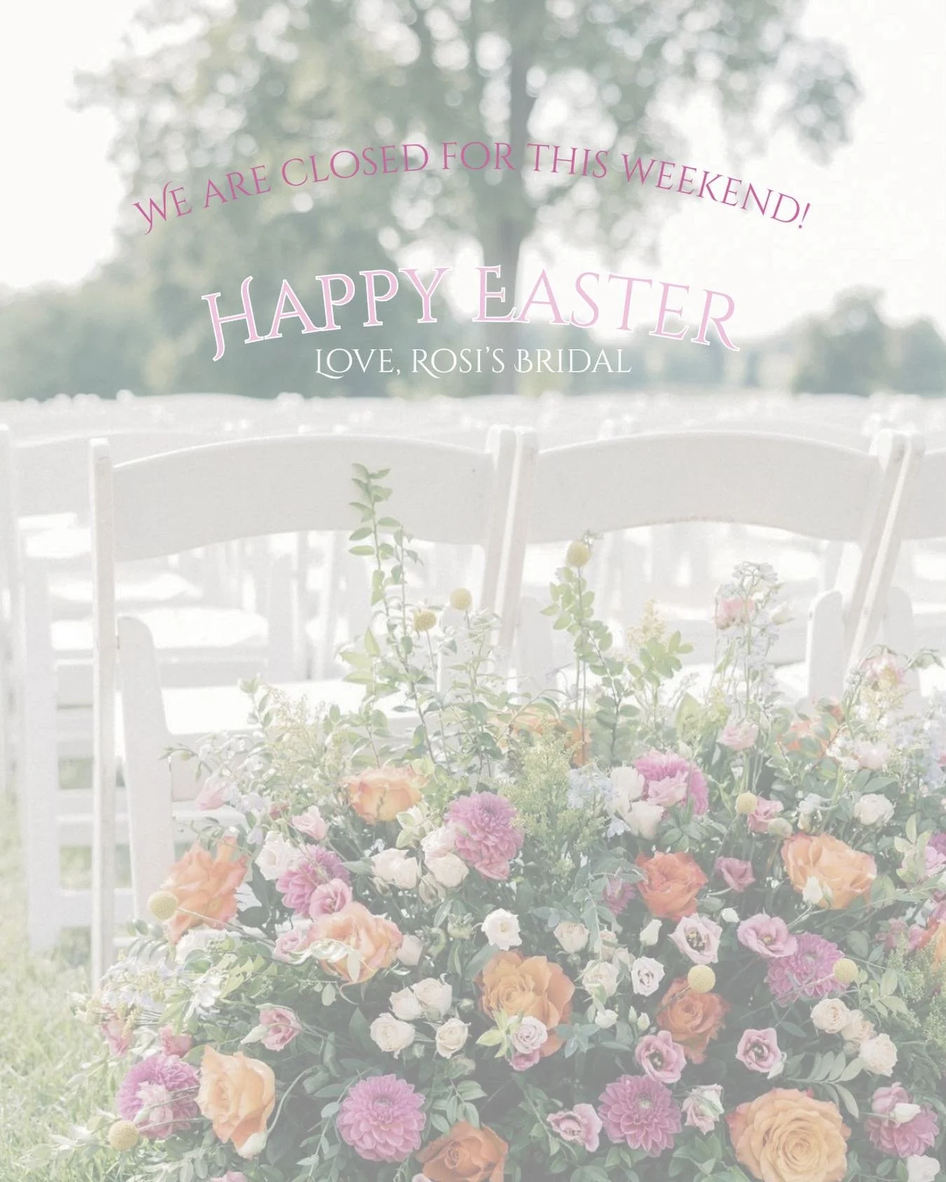 Happy Easter 🤍💍🐇

A season of new beginnings, soft moments, and beautiful things ahead.

To our brides&mdash;past, present, and future&mdash;this is just the beginning of something unforgettable.

With love,
Rosi&rsquo;s Bridal Studio

#2027bride 