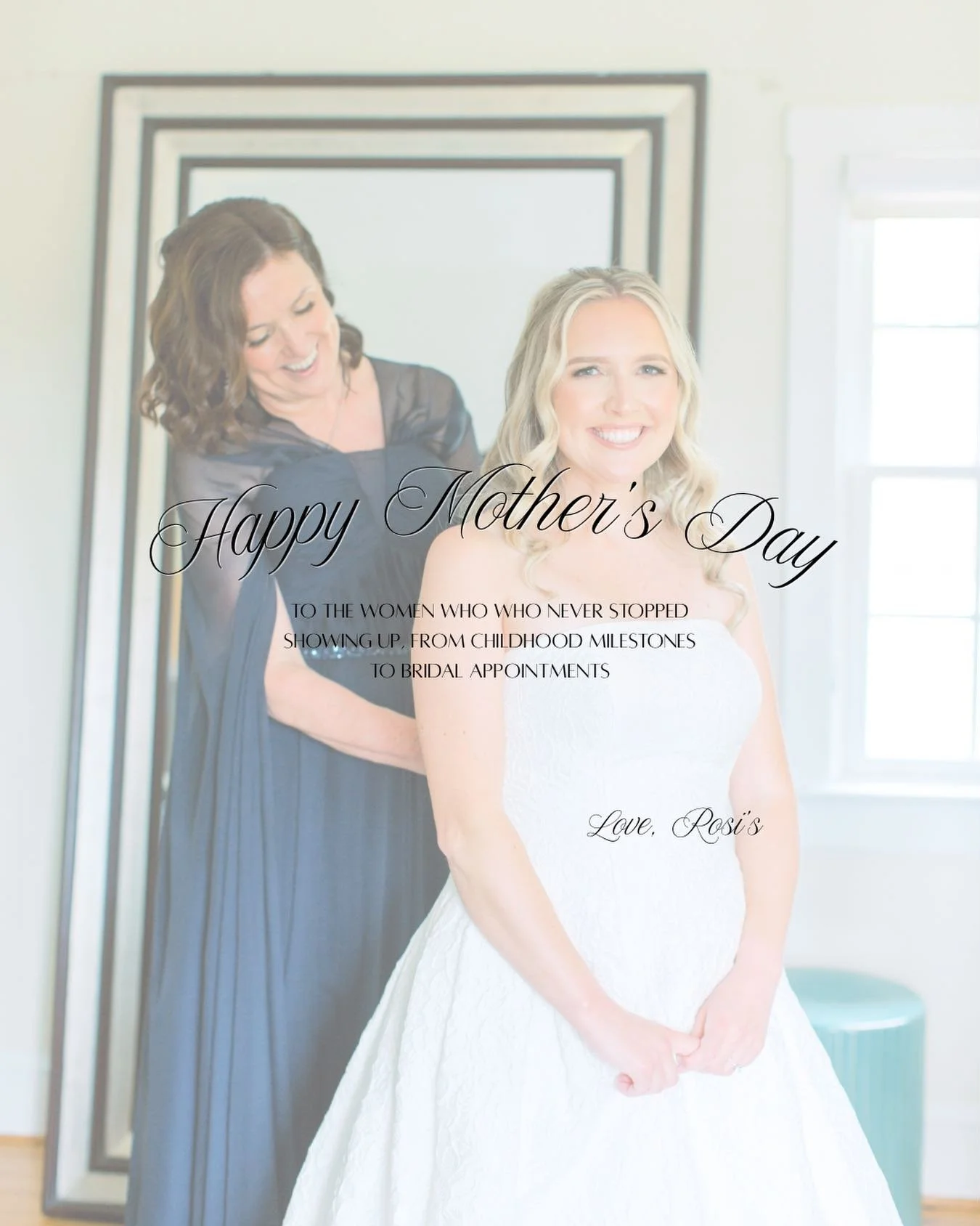 Happy Mother&rsquo;s Day to the women watching their little girls become brides 💐🤍

From childhood dress up days to helping zip up the dress that means forever, this season holds such a special kind of emotion for mothers and daughters 🥹

The happ