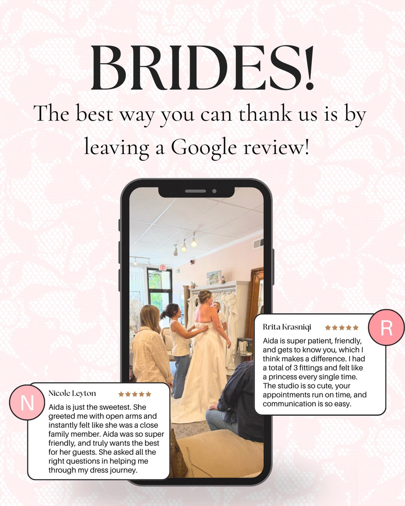 Please visit our Google page and leave a review! It helps us more than you know!! 📲🩷🥂

#rosisbridalstudio #ridgewoodnewjersey #hohokusnewjersey #ramseynewjersey #waldwicknewjersey