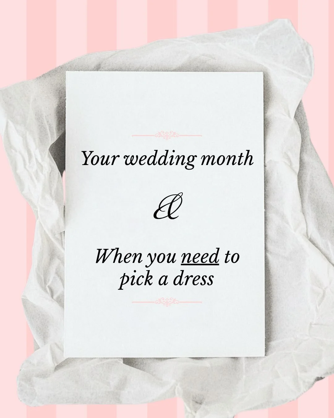 💍 Not sure when you should start wedding dress shopping? Save this!

Your wedding date may feel far away, but finding your dress is one of those things you don&rsquo;t want to leave until the last minute. 👰🏻&zwj;♀️

We recommend ordering your gown
