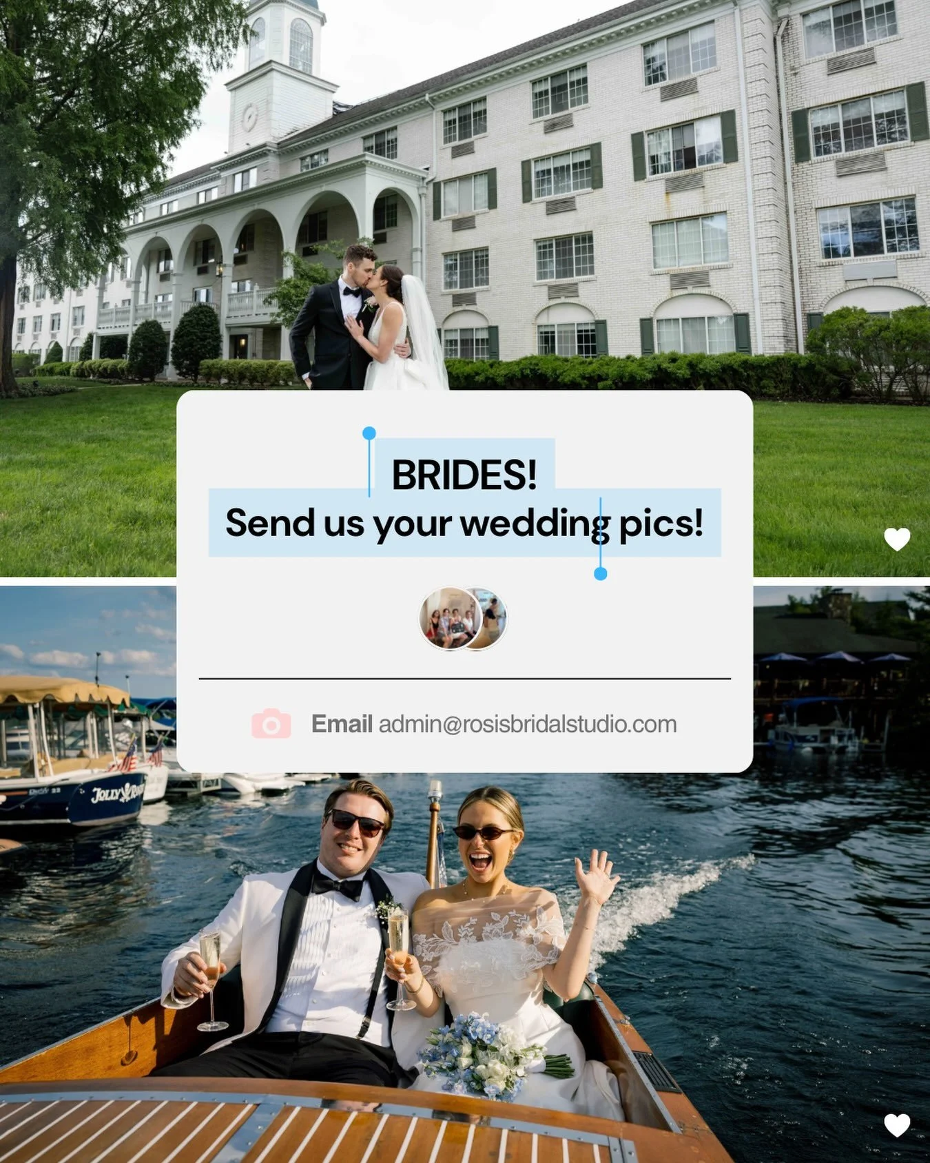 Your wedding day may be over, but we still want to see every second of it 🤍📸

Brides, send us your wedding photos!! We LOVE seeing your dress come to life on the day you&rsquo;ve been dreaming about and getting to celebrate with you all over again 