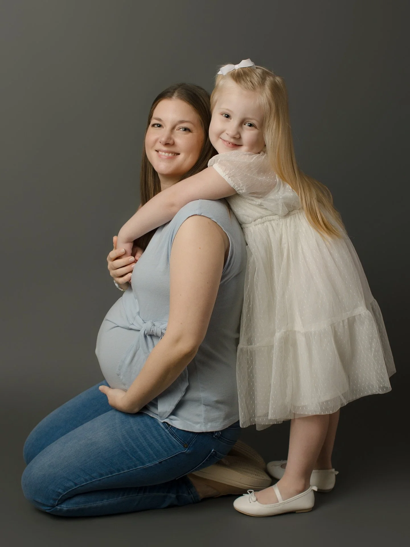 Still smiling from this sweet family maternity session. Watching this beautiful family laugh, snuggle, and celebrate their newest little love on the way was such a joy. Big sister totally stole the show &mdash; full of giggles, personality, and the b