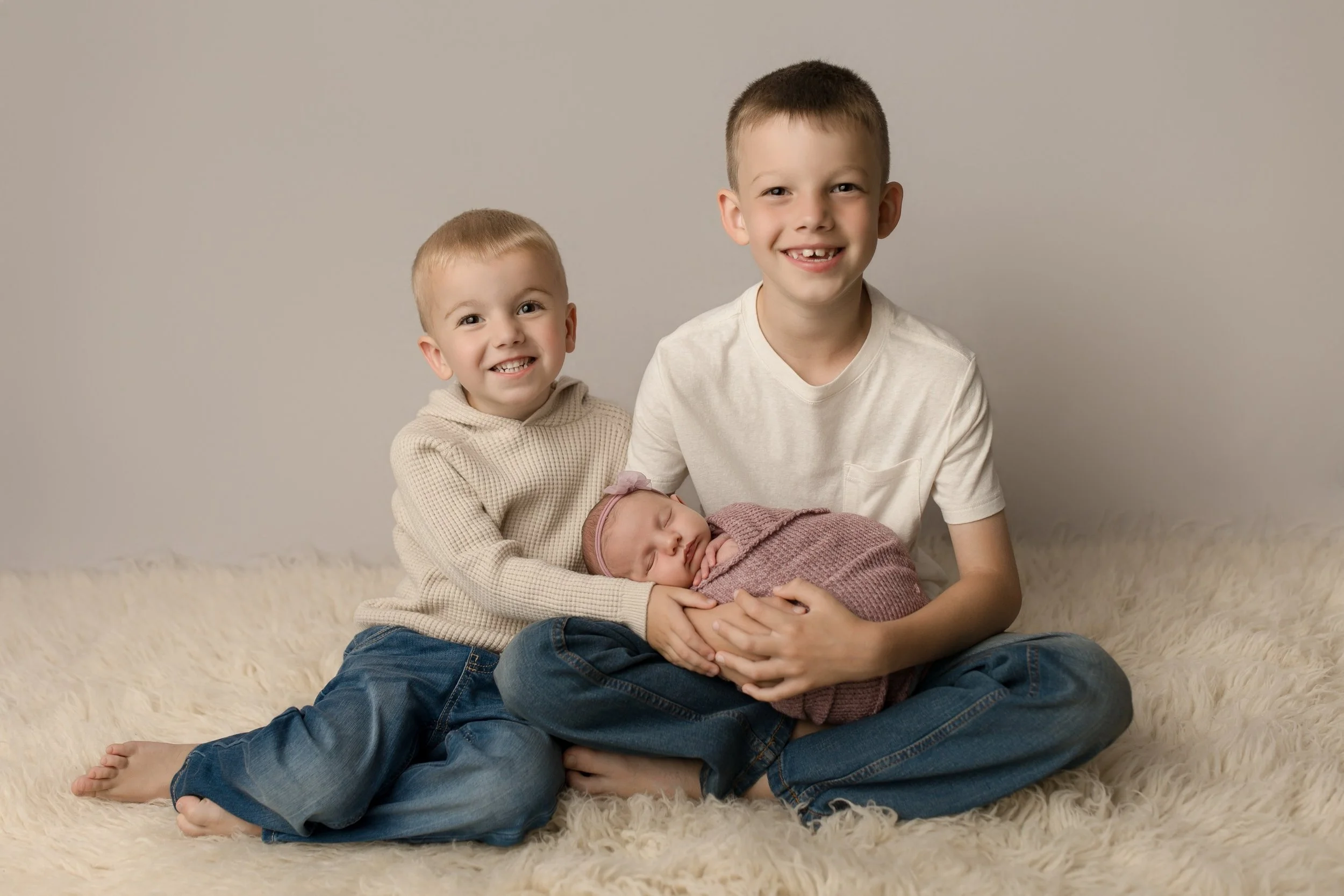 This little lady is so lucky; she has two big brothers to help protect her as she gets older.. and of course Mom &amp; Dad! 😊

Don&rsquo;t get it mistaken, I am sure she will be ruling the house in just a couple of years though lol.

&zwnj;

#Newbor