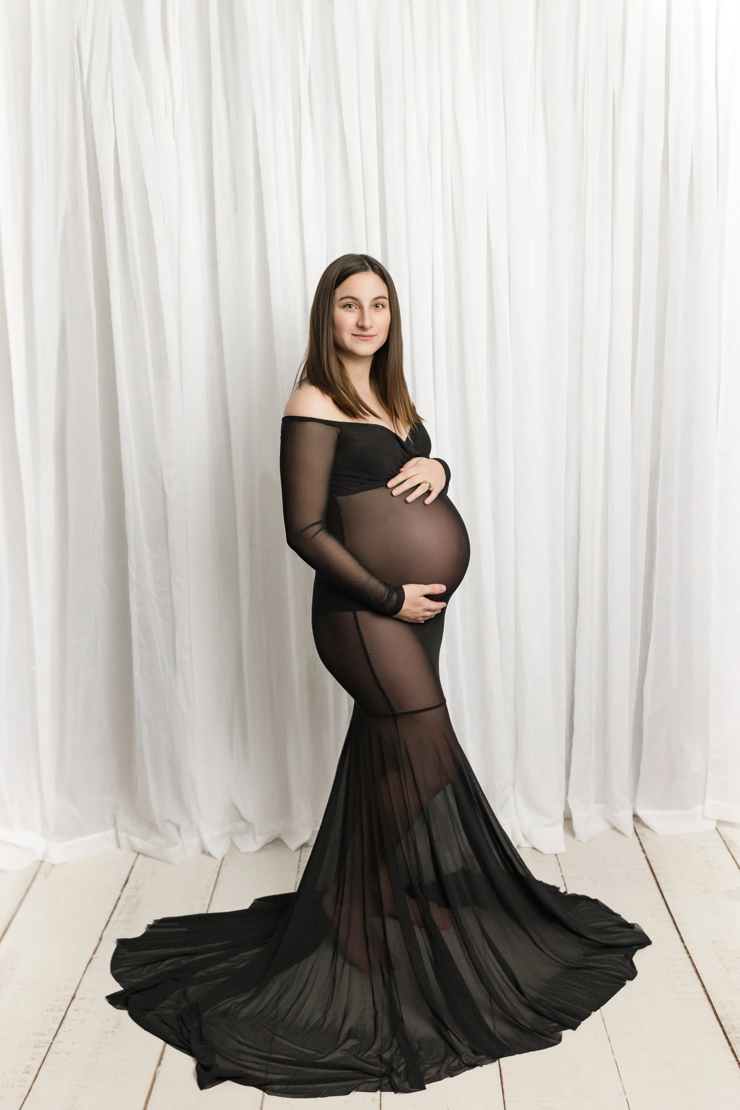 Maternity Gown for optional use during maternity photo session with jen marie Photography in Frederick County, VA