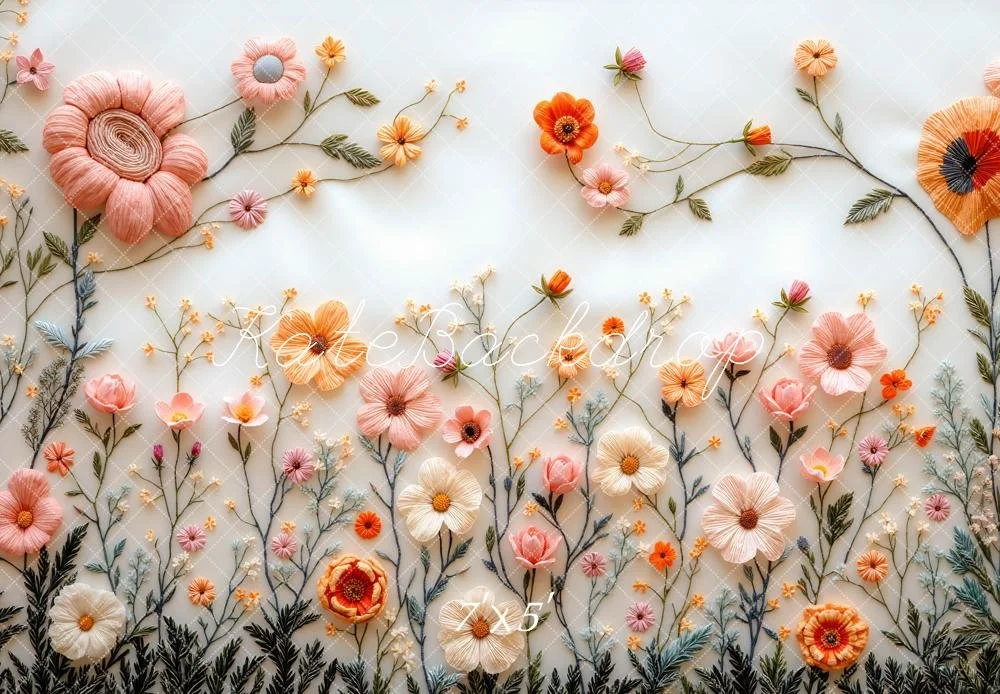 SPRING PASTEL EMBROIDERED