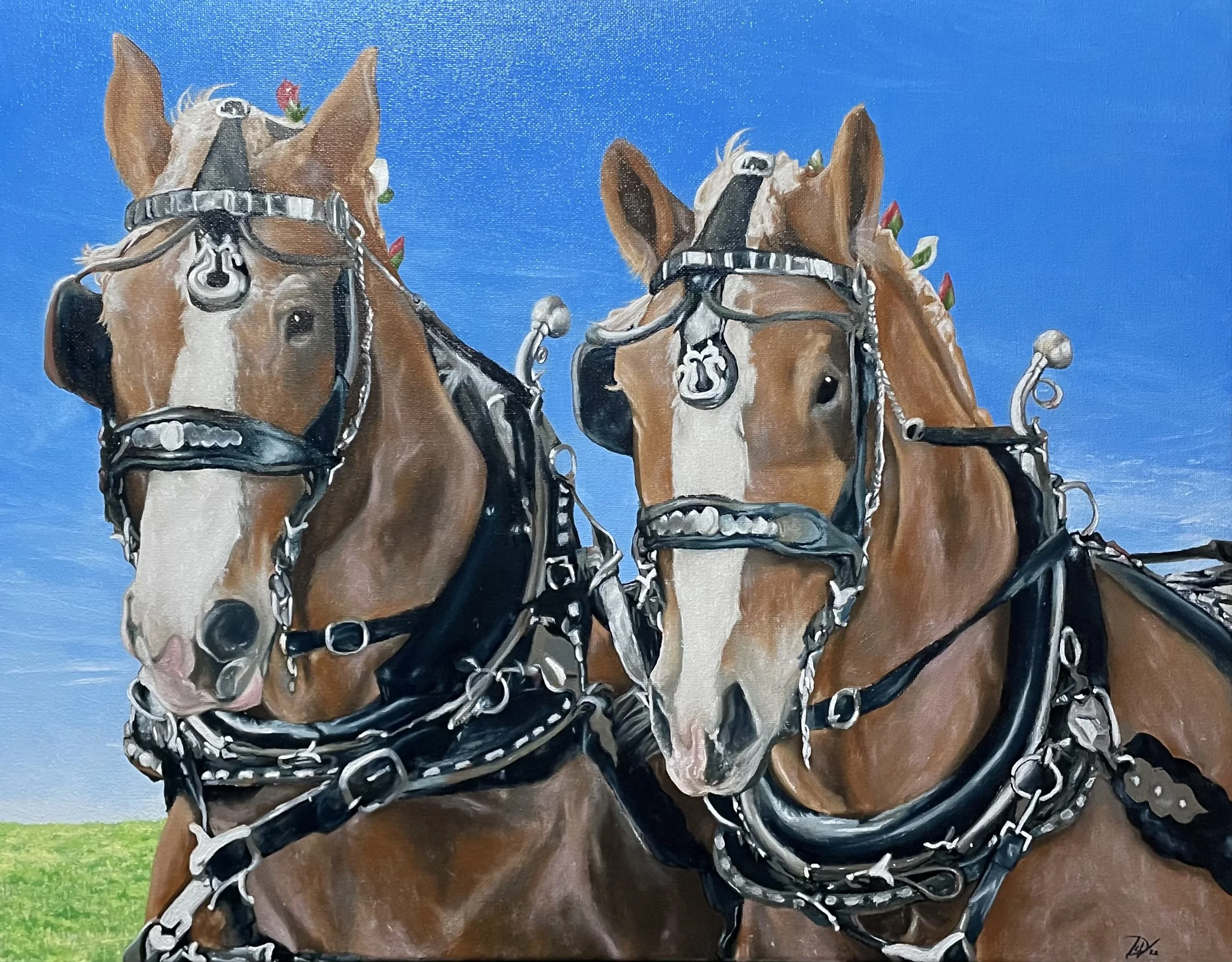 "Aaron and Chief"
Oil on 16"x20" Canvas
Completed 2022