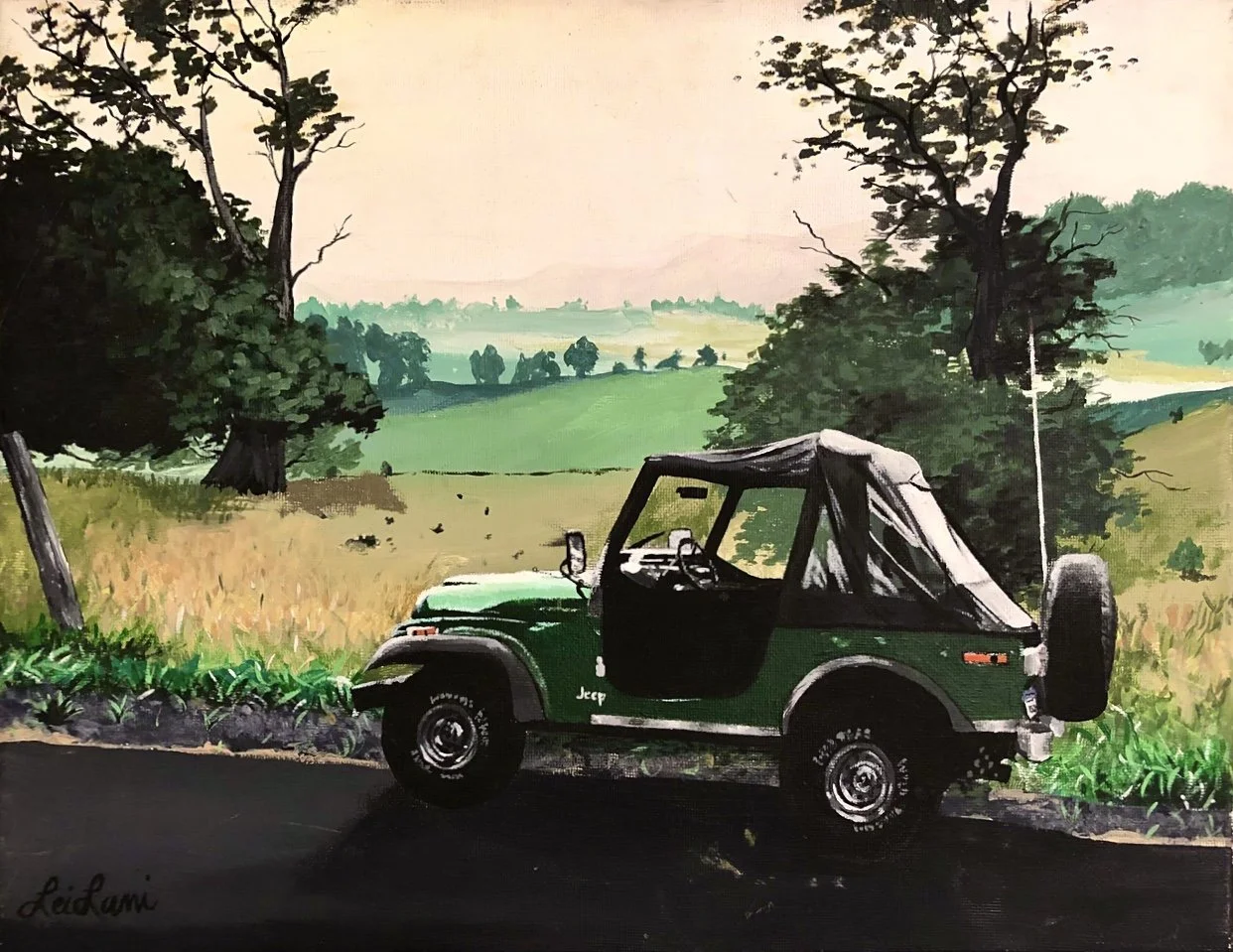 "The Ol' Jeep"
Acrylic on 16x20" Canvas
Original Photo Taken by Donald La Vigne 1996
Completed 2016 